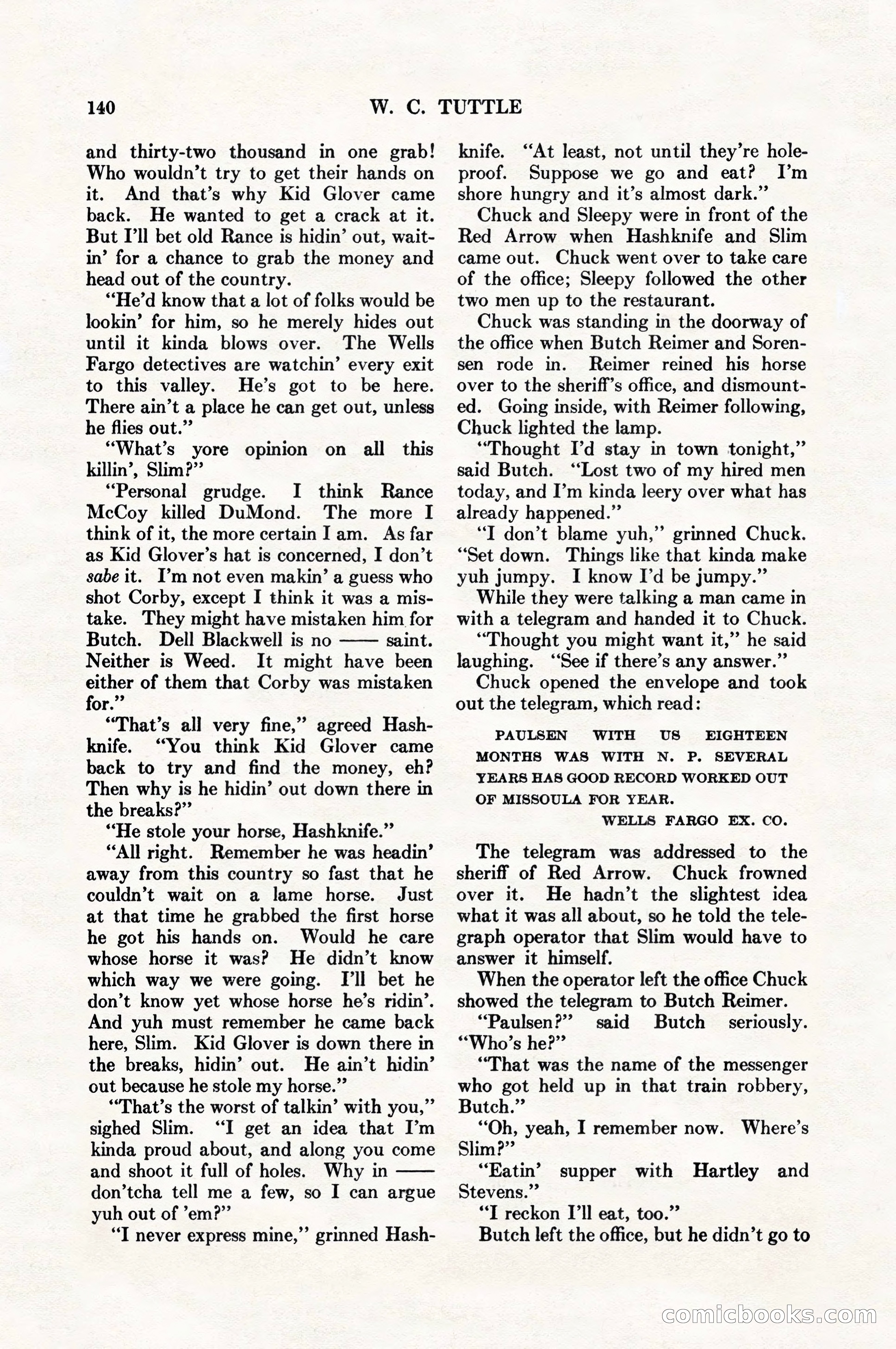 Adventure Magazine, August 1, 1927 — page 152 of 206