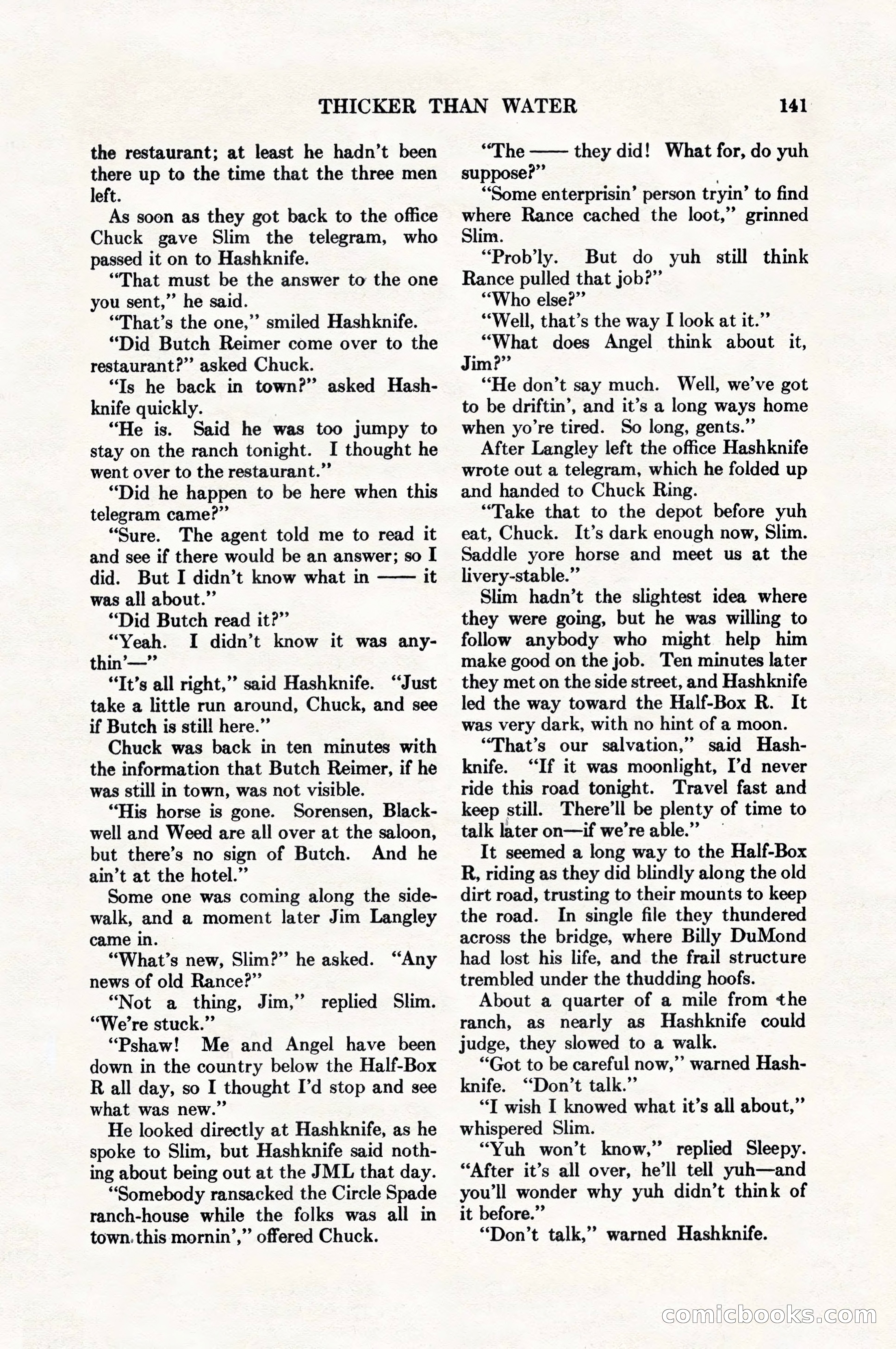 Adventure Magazine, August 1, 1927 — page 153 of 206