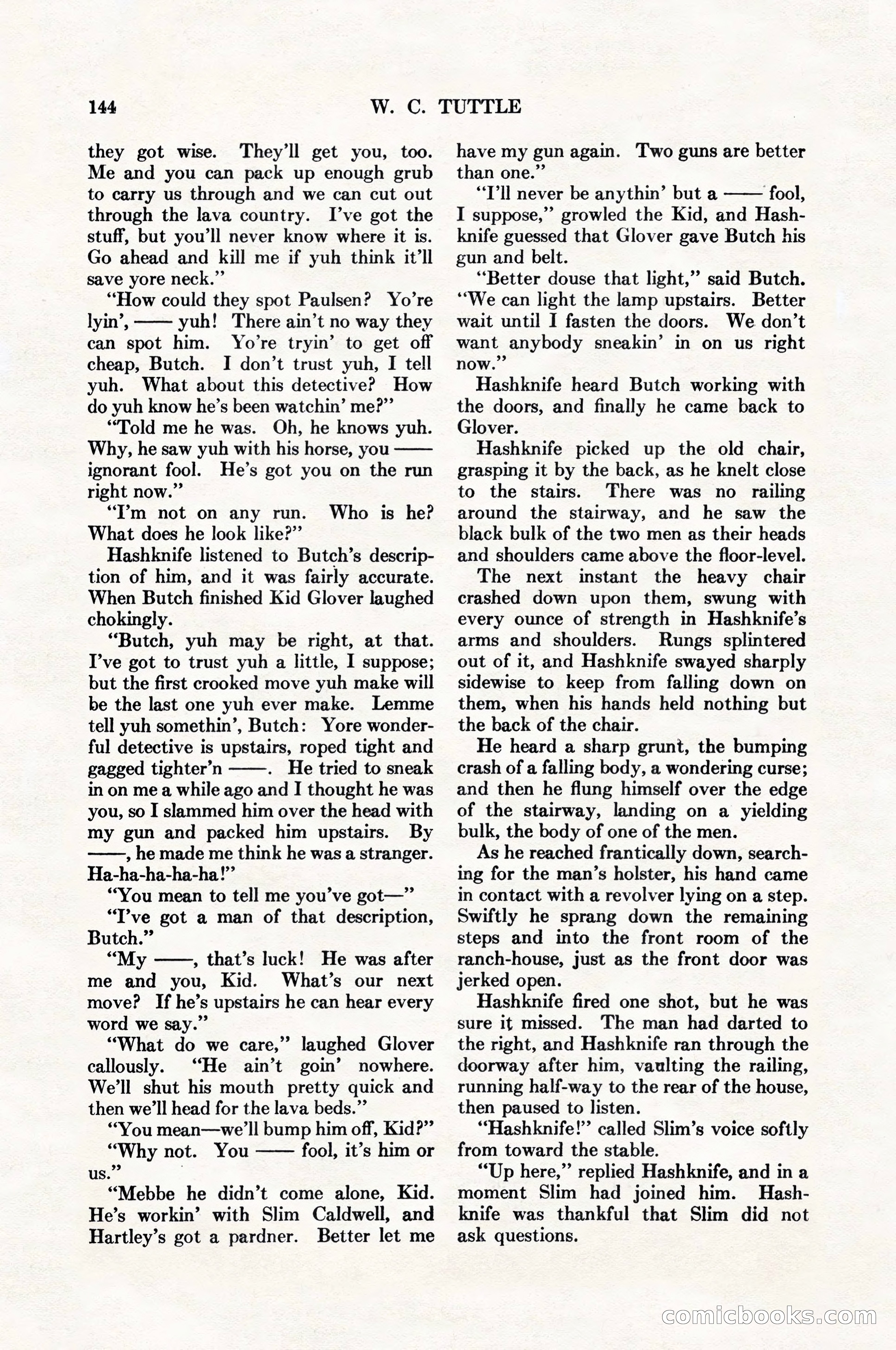 Adventure Magazine, August 1, 1927 — page 156 of 206