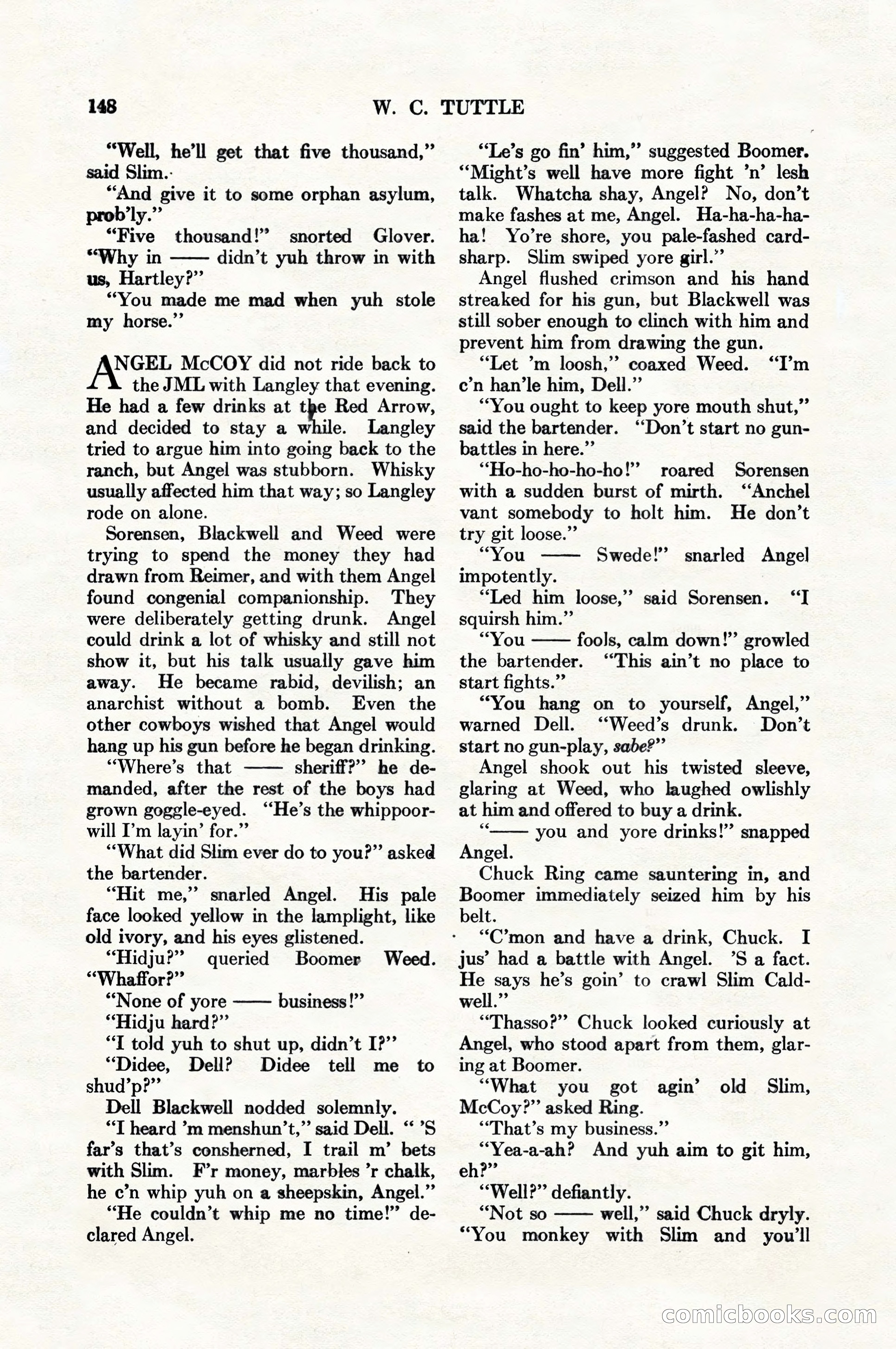 Adventure Magazine, August 1, 1927 — page 160 of 206