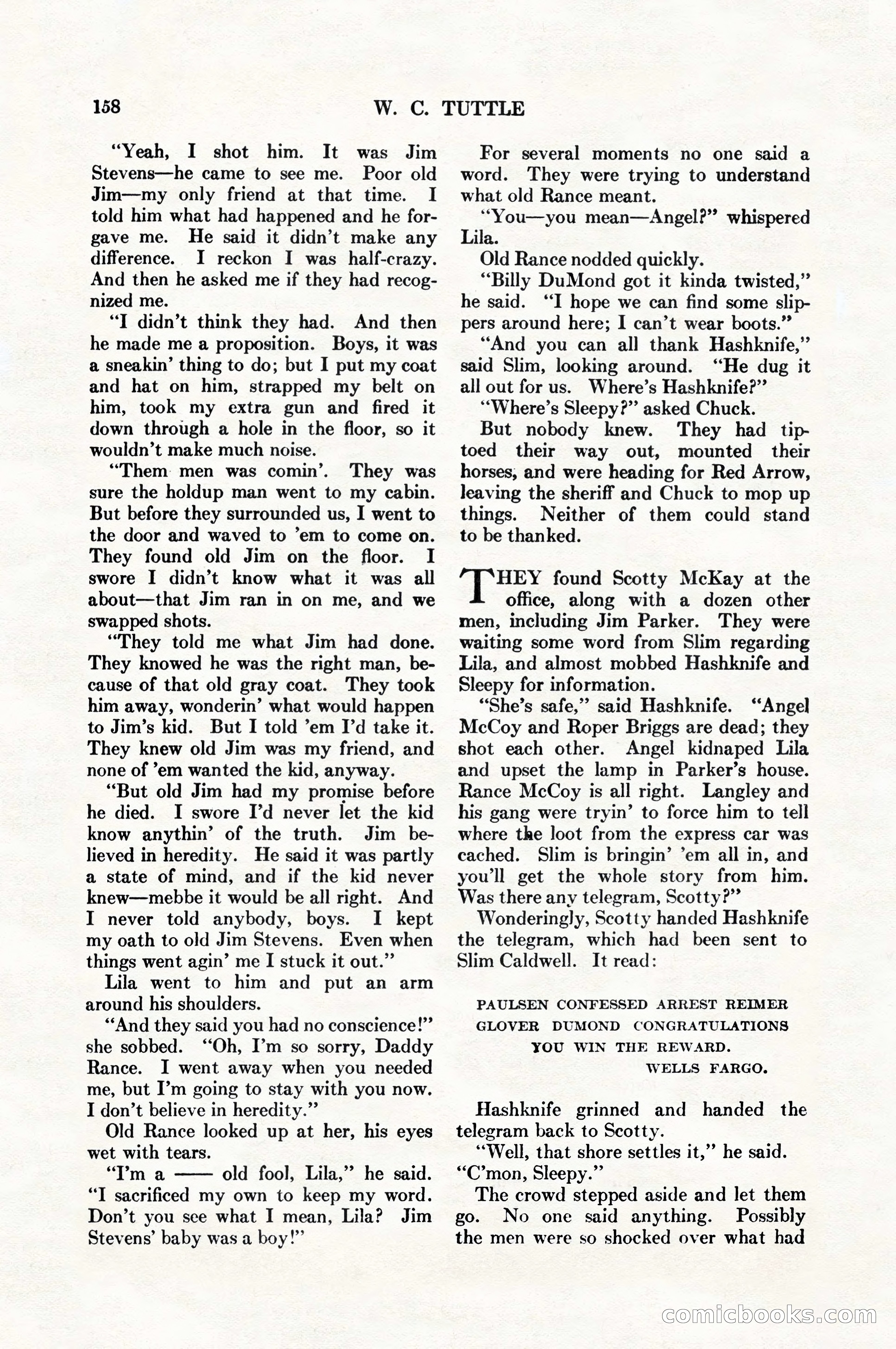 Adventure Magazine, August 1, 1927 — page 170 of 206