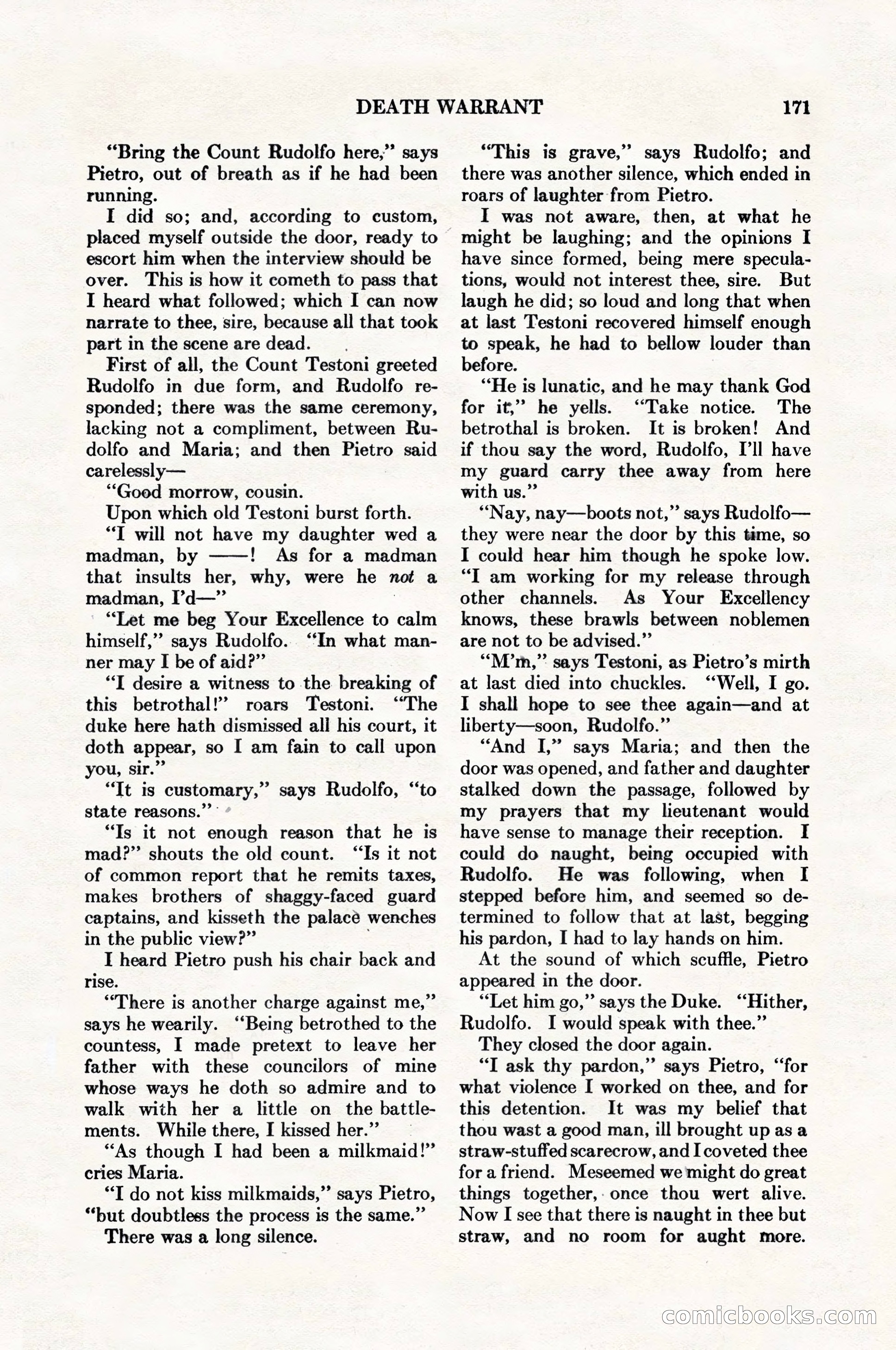 Adventure Magazine, August 1, 1927 — page 183 of 206