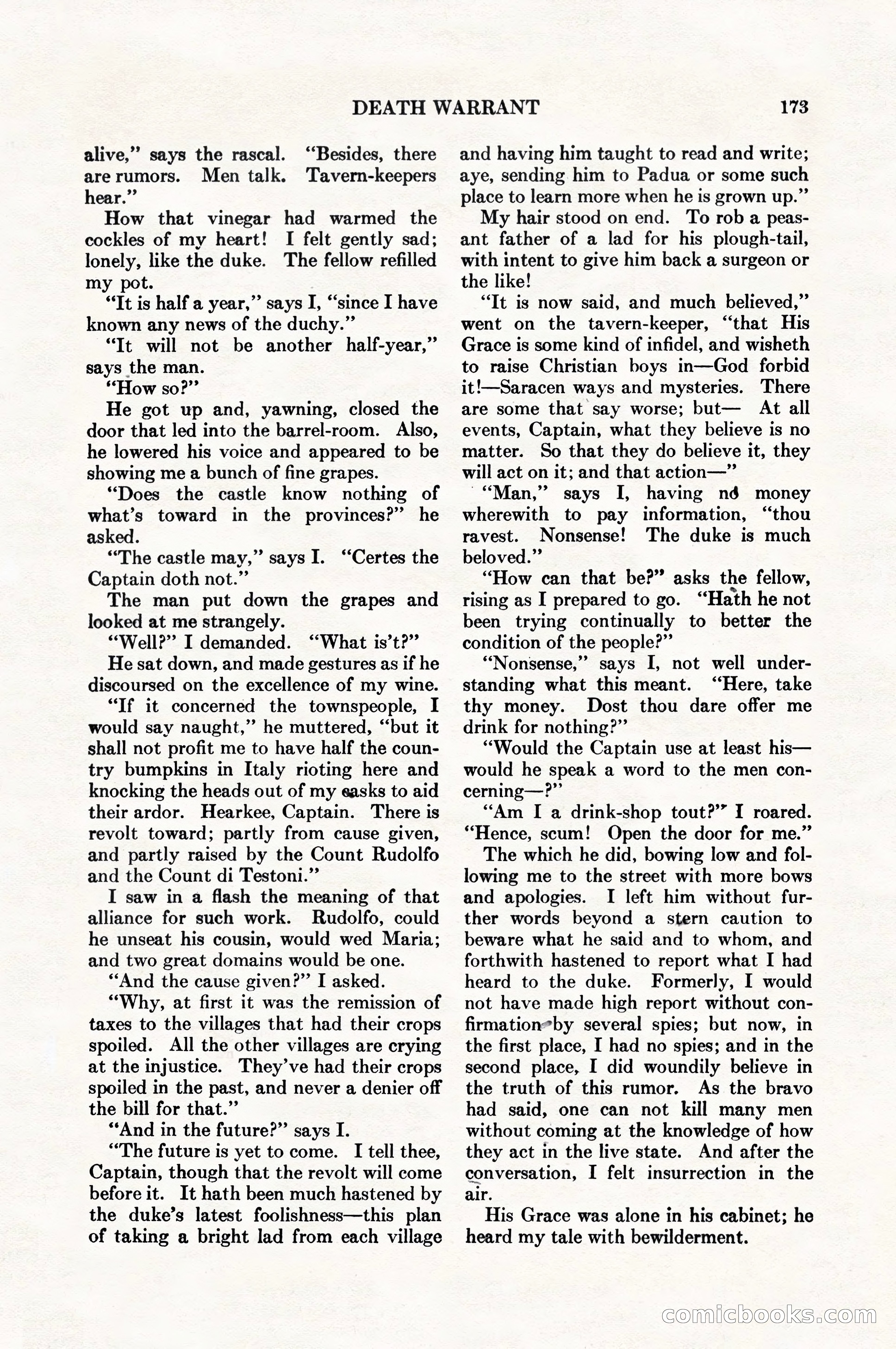 Adventure Magazine, August 1, 1927 — page 185 of 206