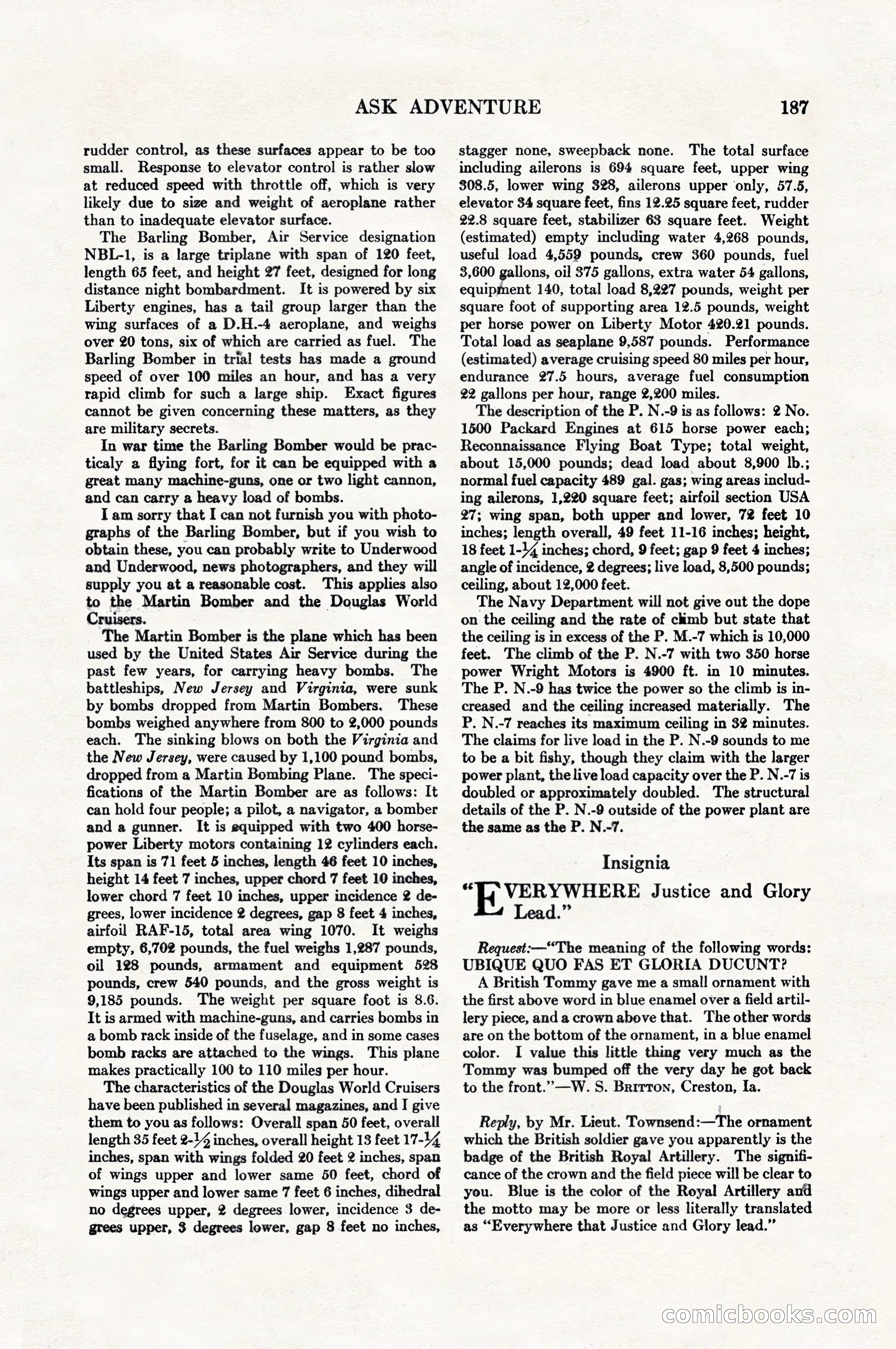 Adventure Magazine, August 1, 1927 — page 199 of 206