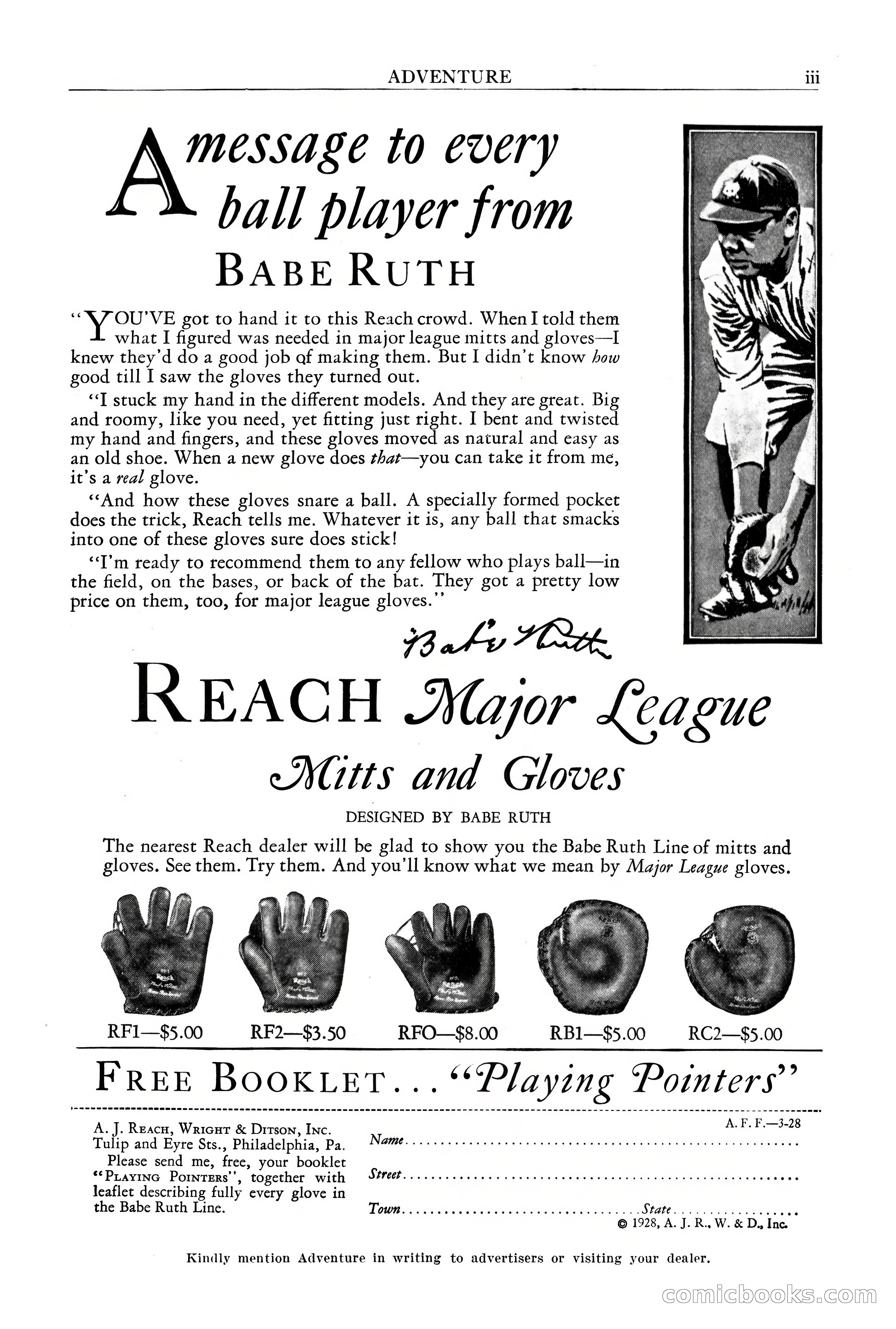 Adventure Magazine, March 1, 1928 — page 5 of 204