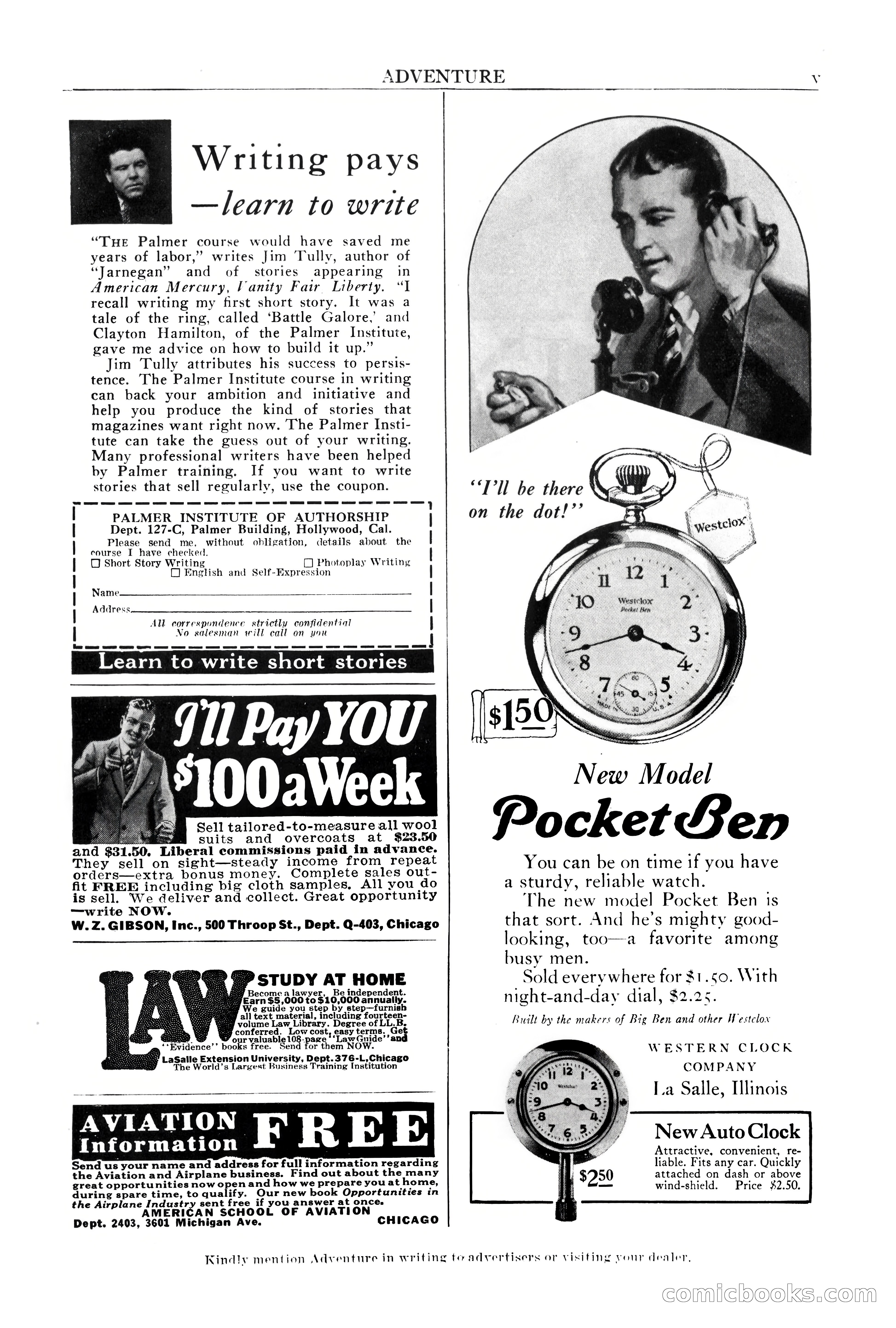 Adventure Magazine, March 1, 1928 — page 7 of 204