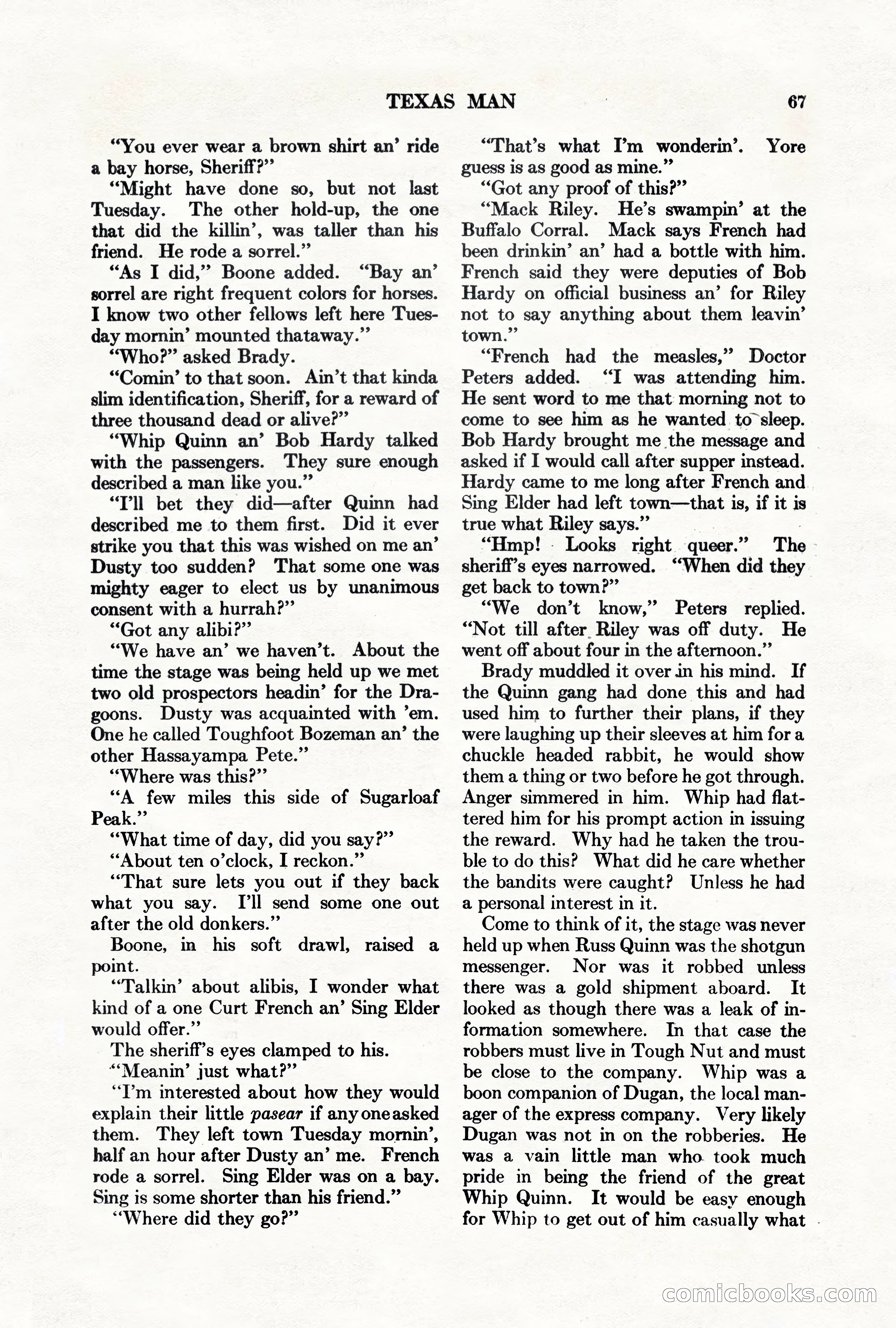 Adventure Magazine, March 1, 1928 — page 77 of 204