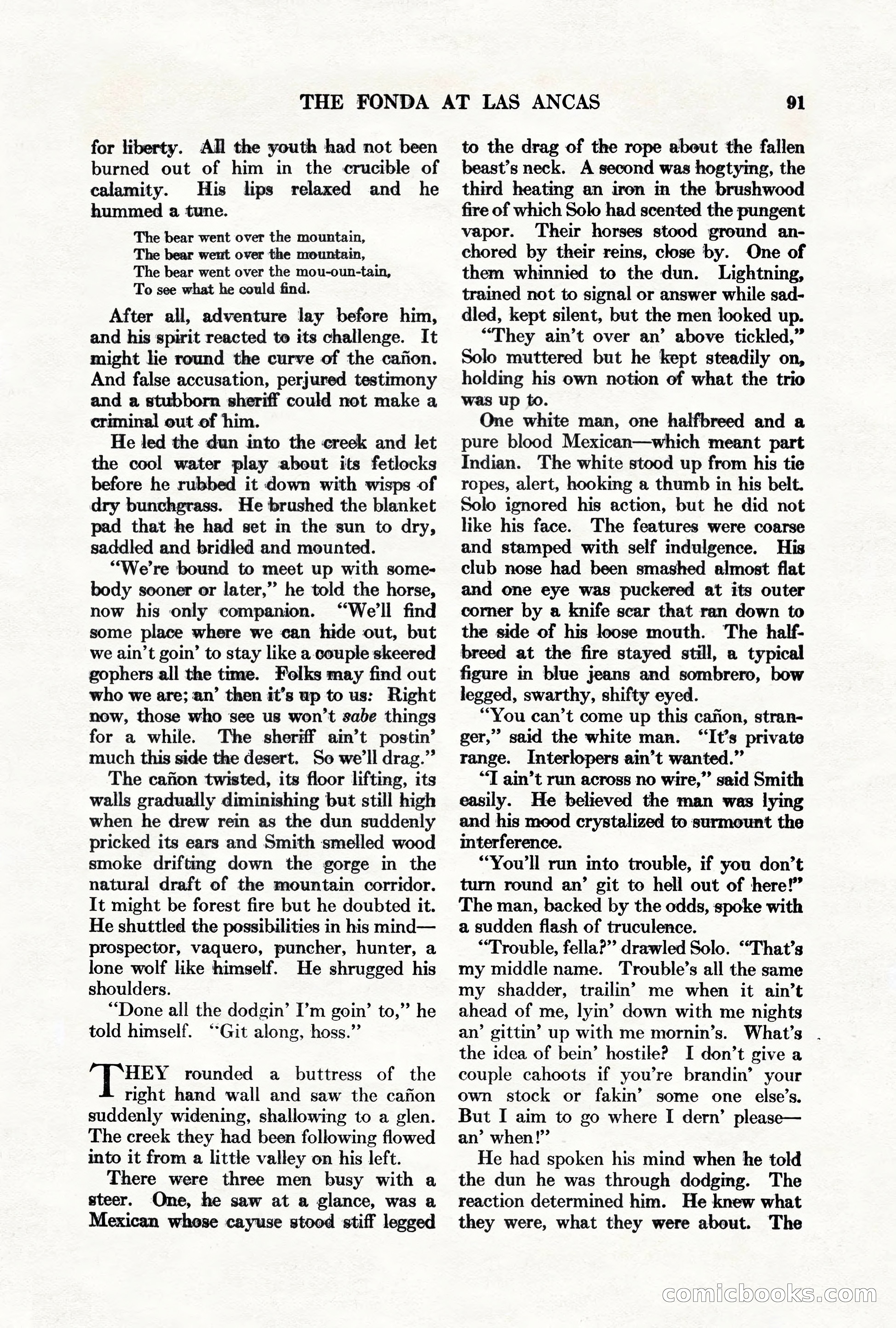 Adventure Magazine, March 1, 1928 — page 101 of 204