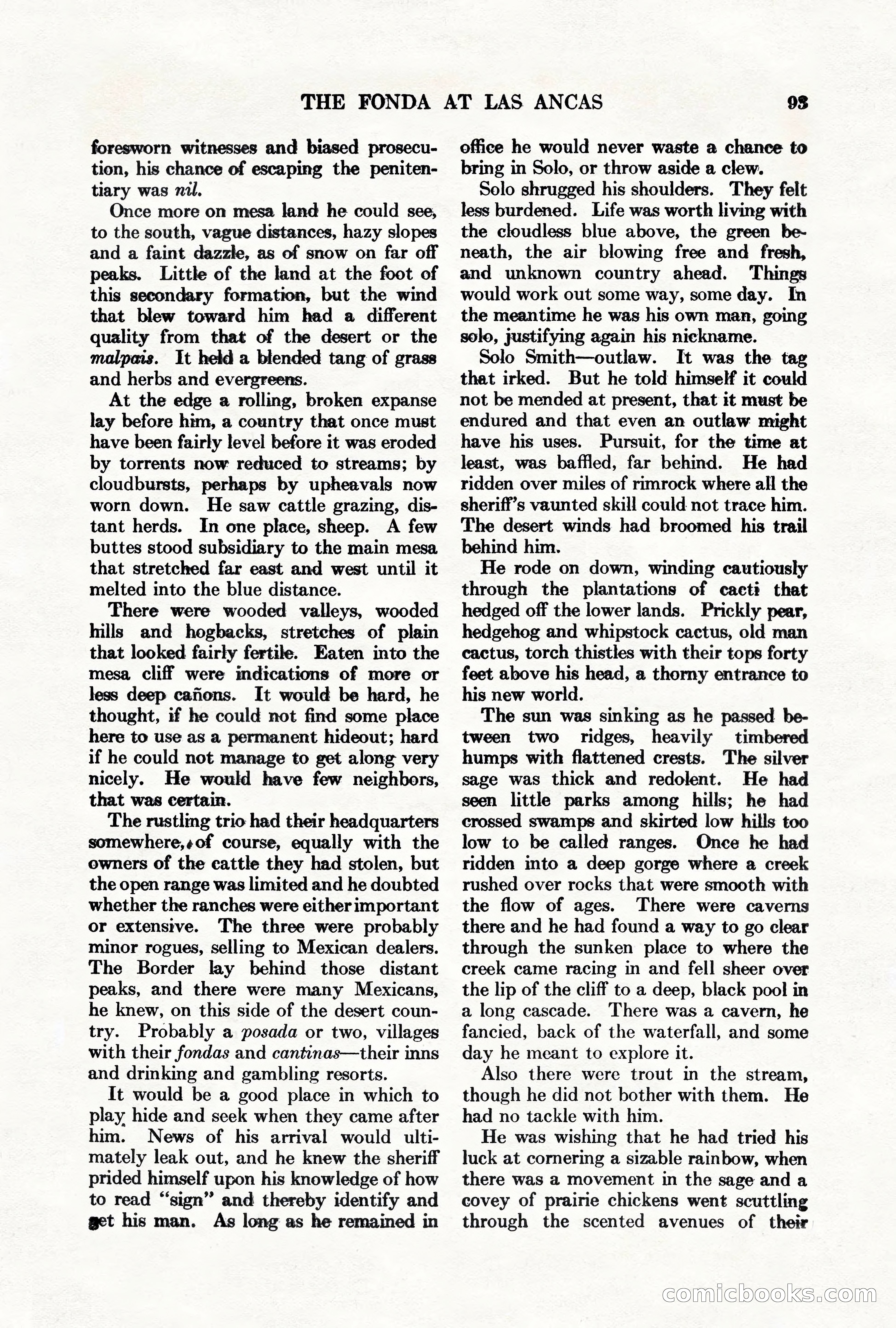 Adventure Magazine, March 1, 1928 — page 103 of 204