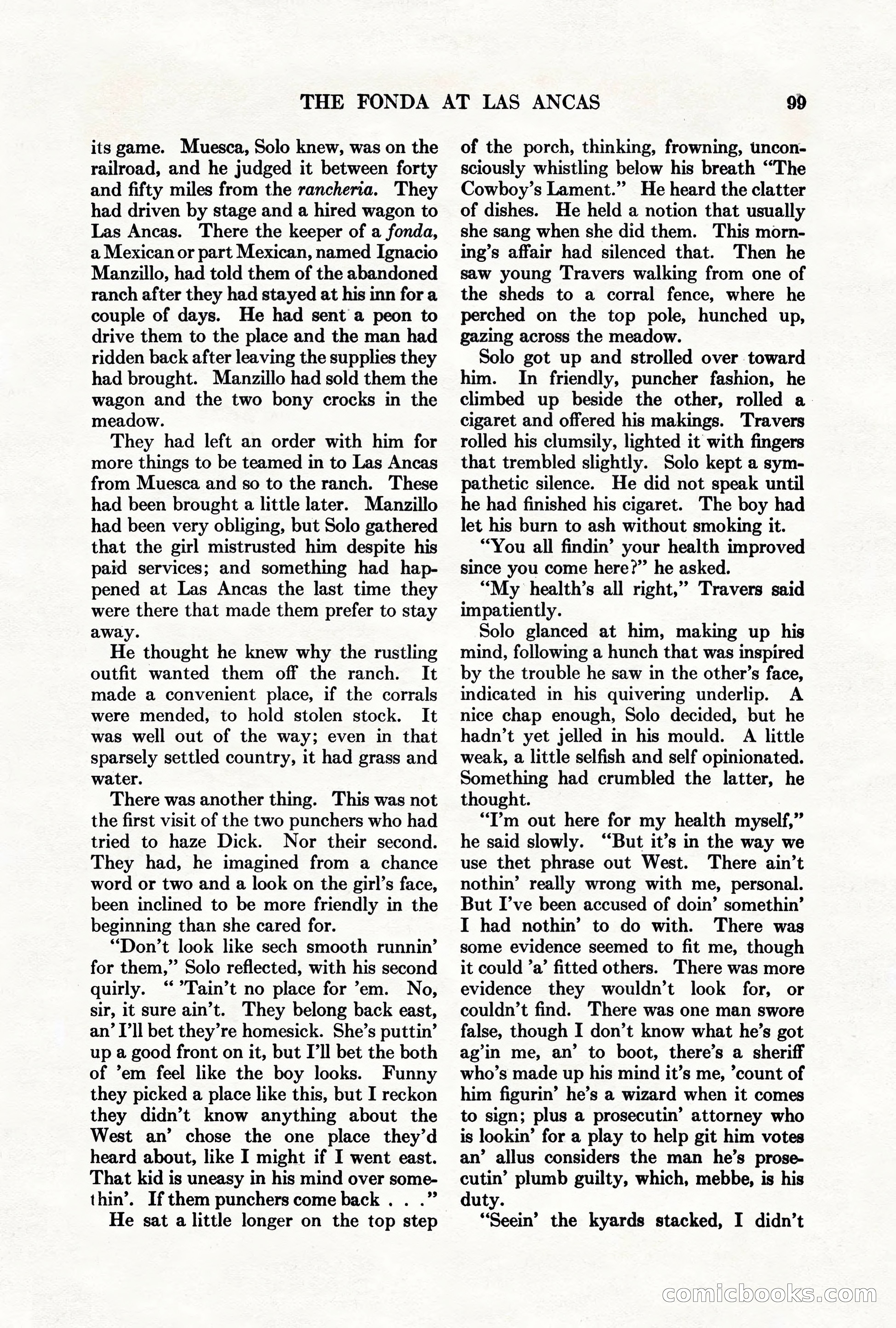 Adventure Magazine, March 1, 1928 — page 109 of 204