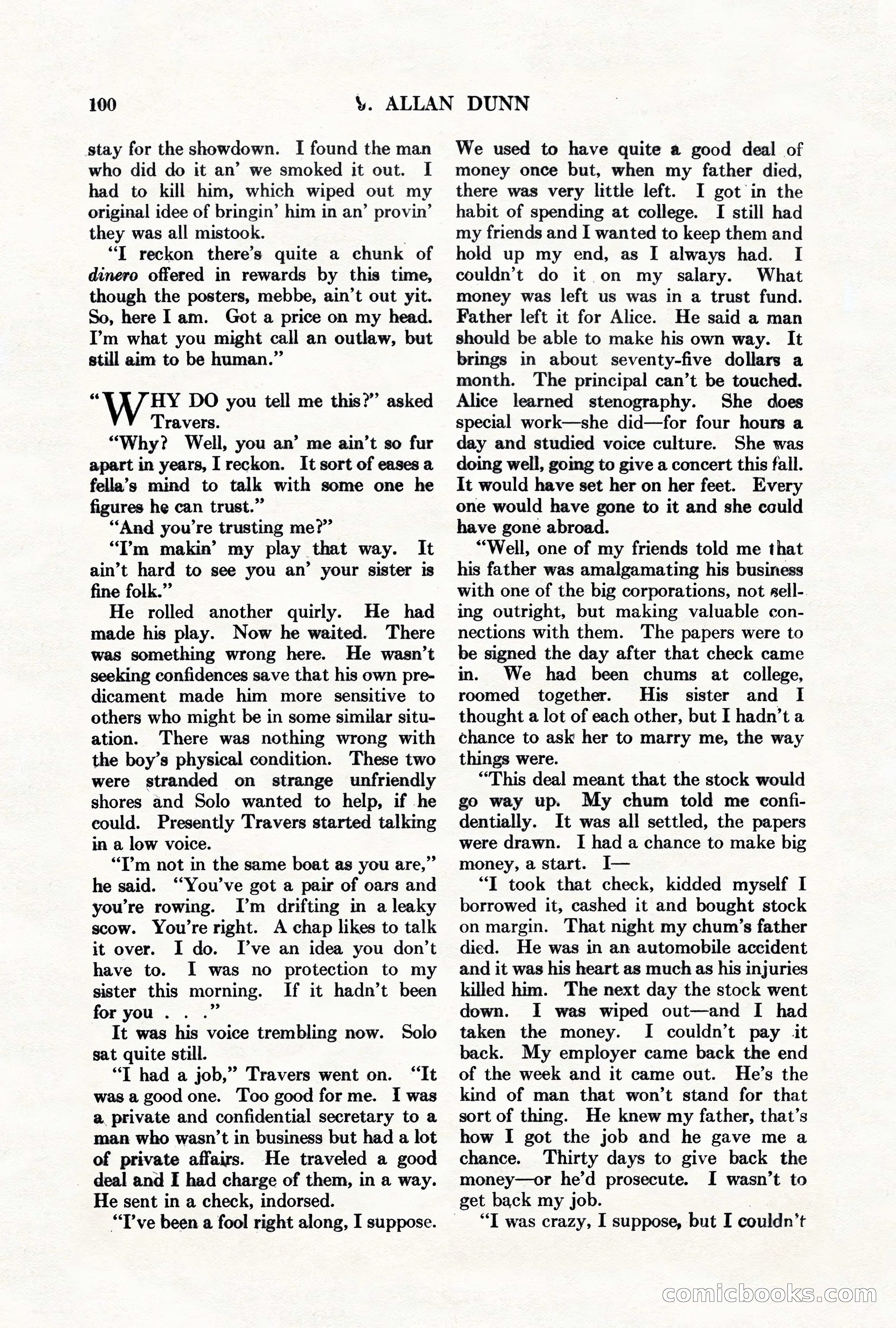 Adventure Magazine, March 1, 1928 — page 110 of 204