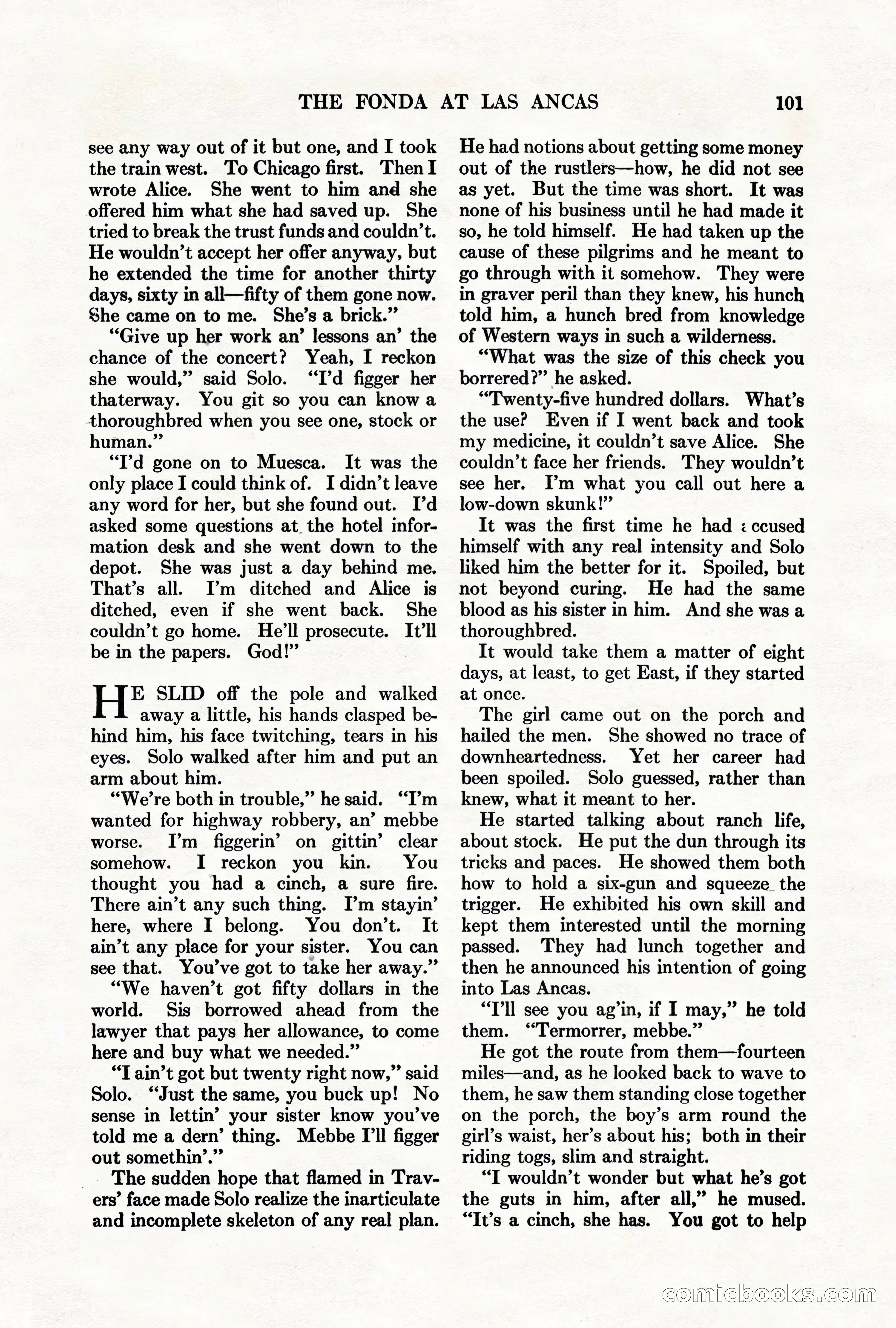 Adventure Magazine, March 1, 1928 — page 111 of 204