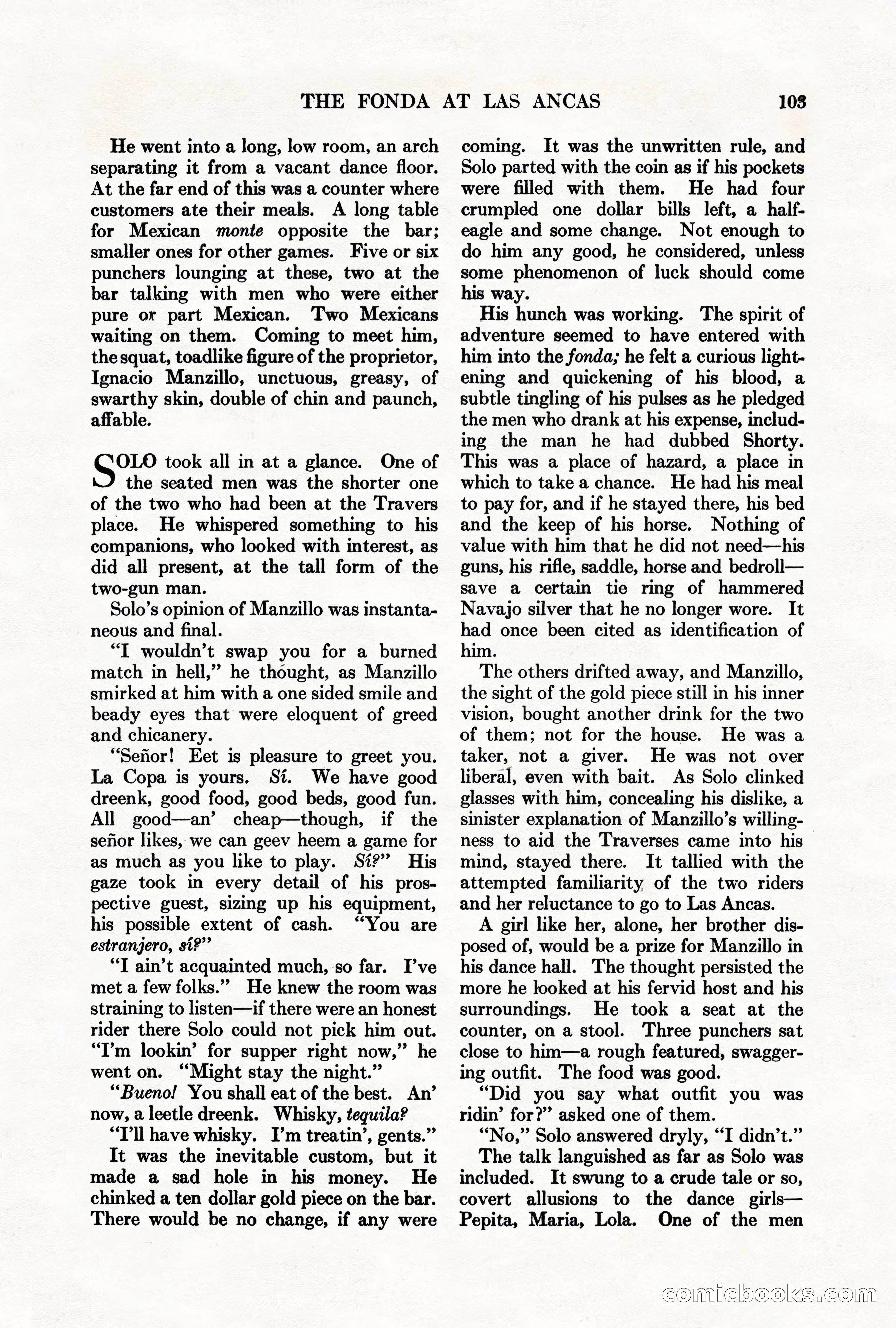 Adventure Magazine, March 1, 1928 — page 113 of 204
