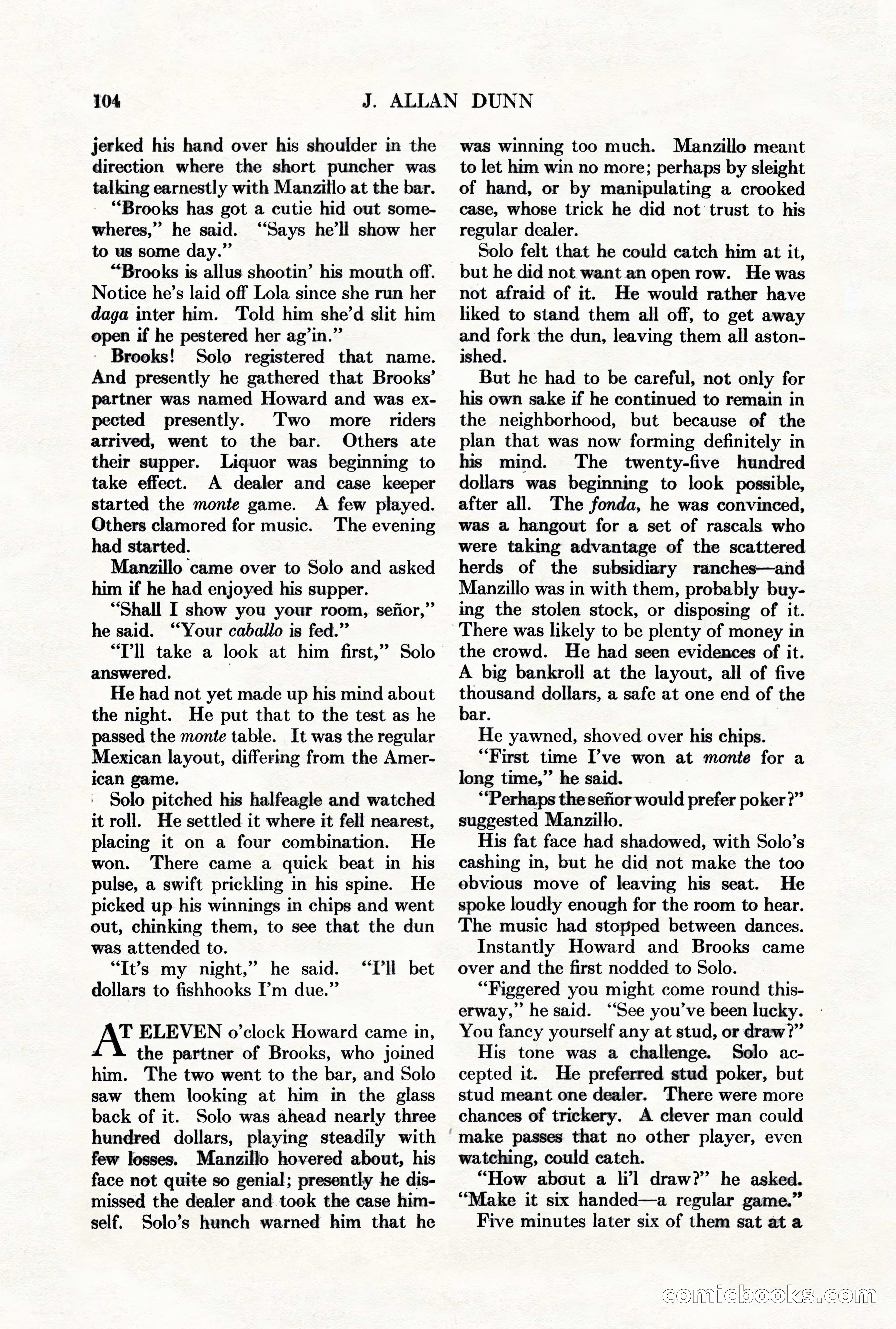 Adventure Magazine, March 1, 1928 — page 114 of 204