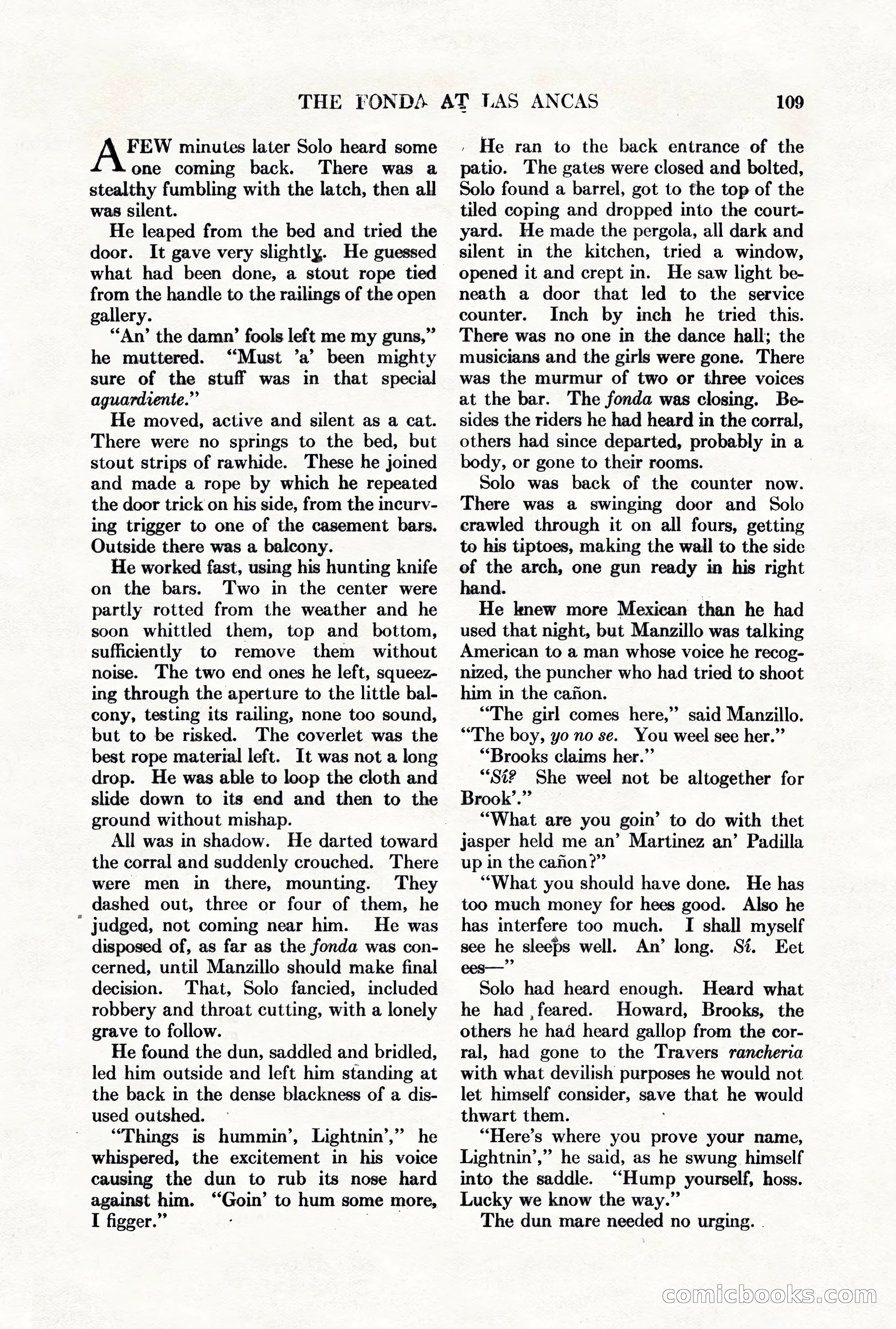 Adventure Magazine, March 1, 1928 — page 119 of 204