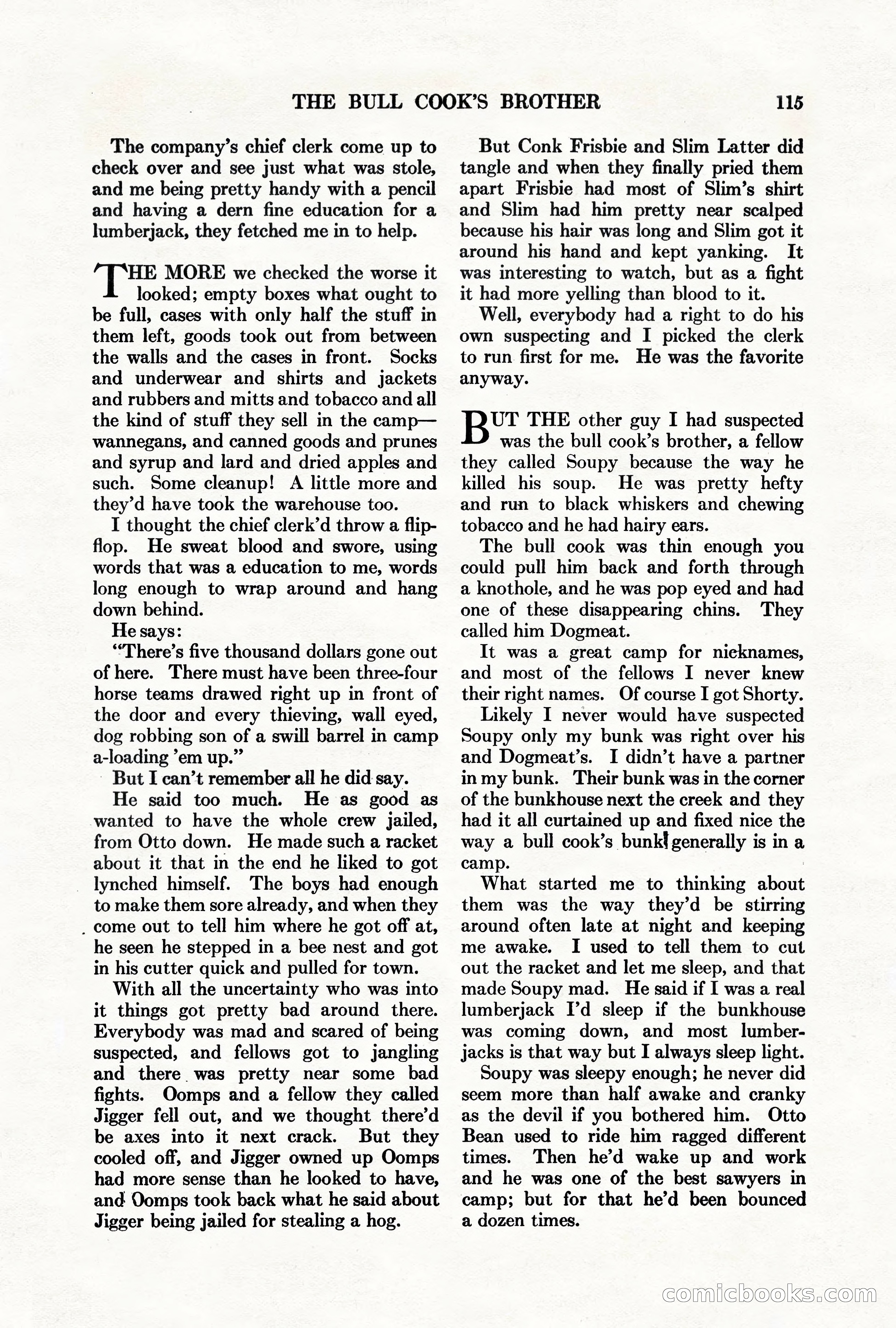 Adventure Magazine, March 1, 1928 — page 125 of 204
