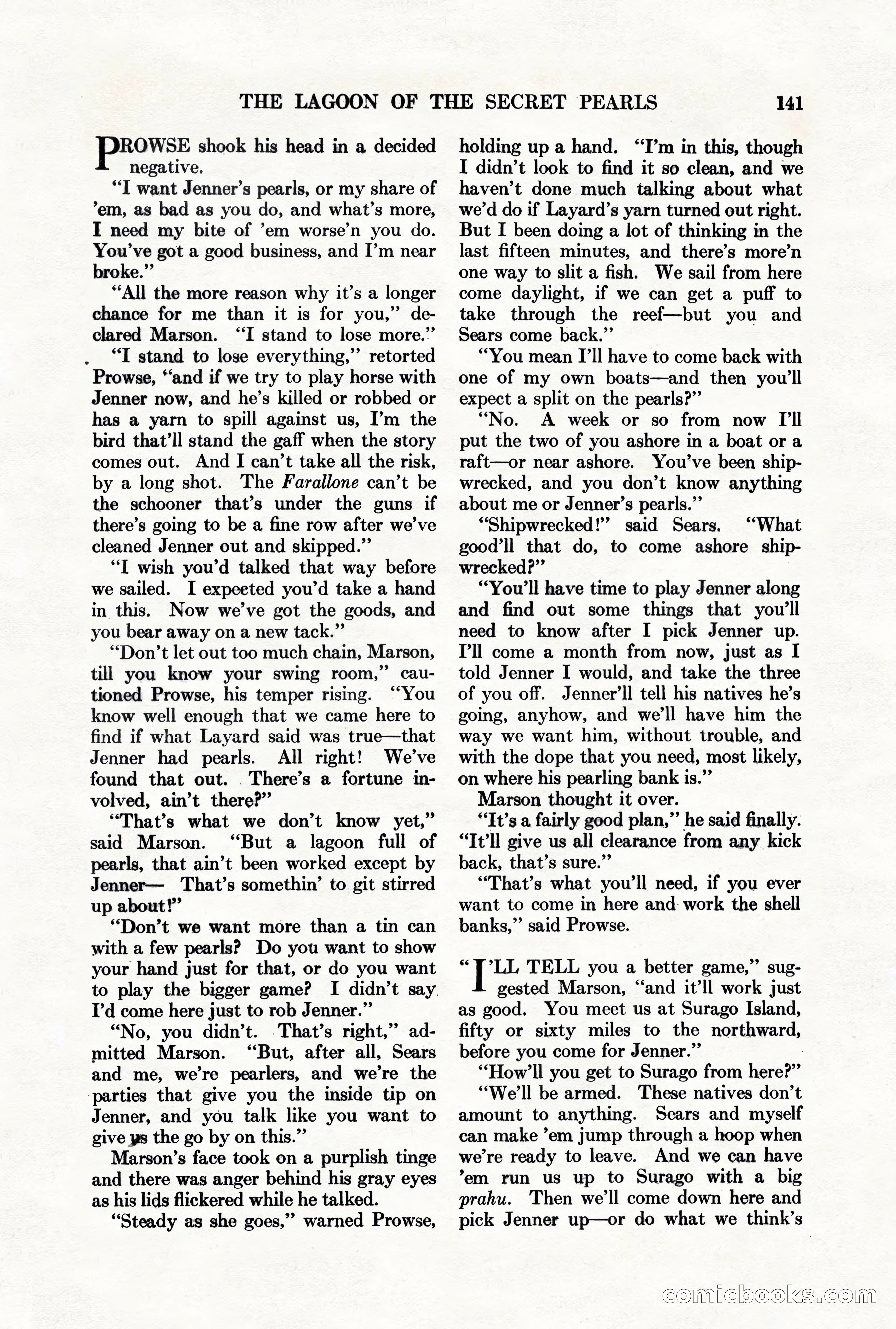 Adventure Magazine, March 1, 1928 — page 151 of 204