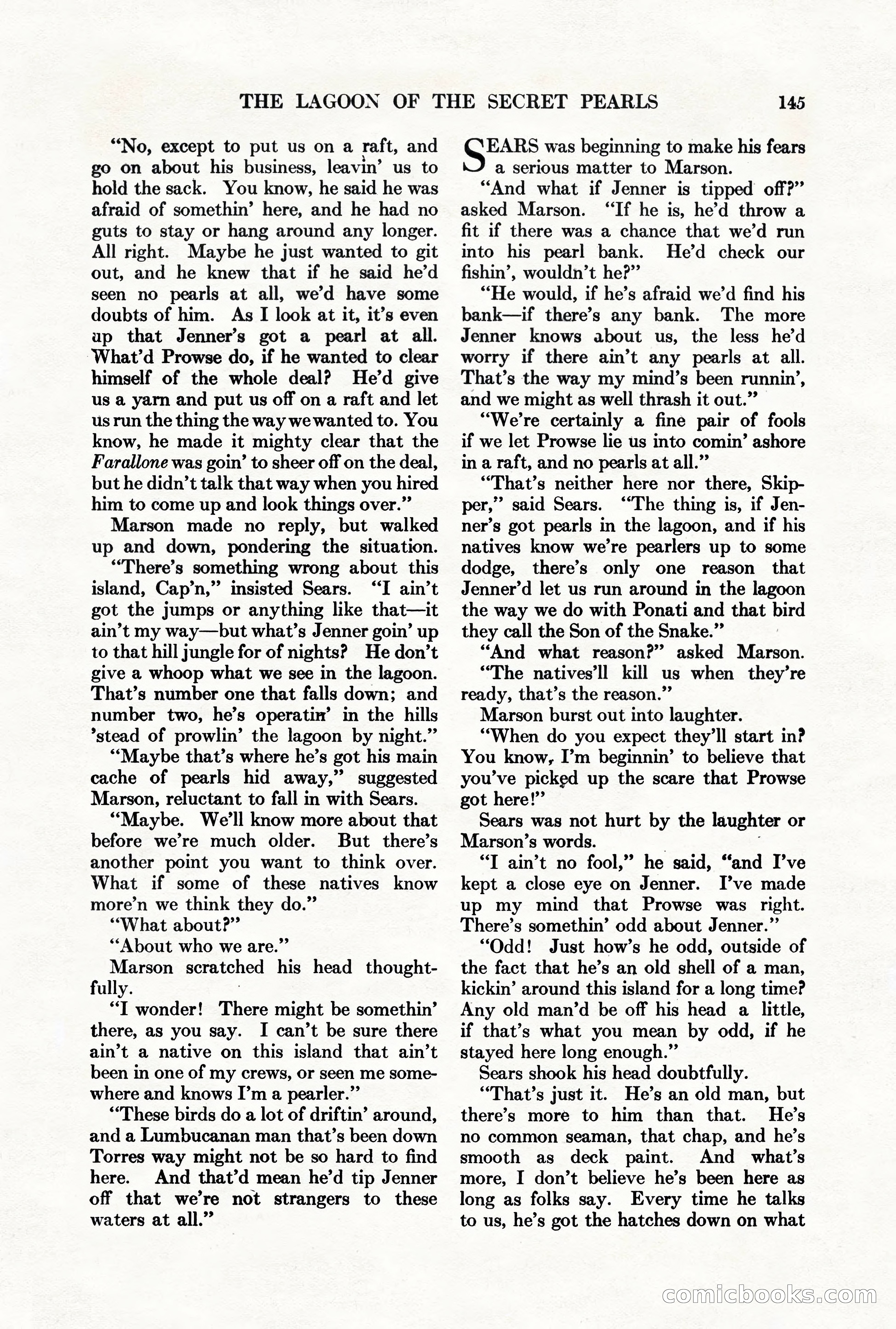 Adventure Magazine, March 1, 1928 — page 155 of 204