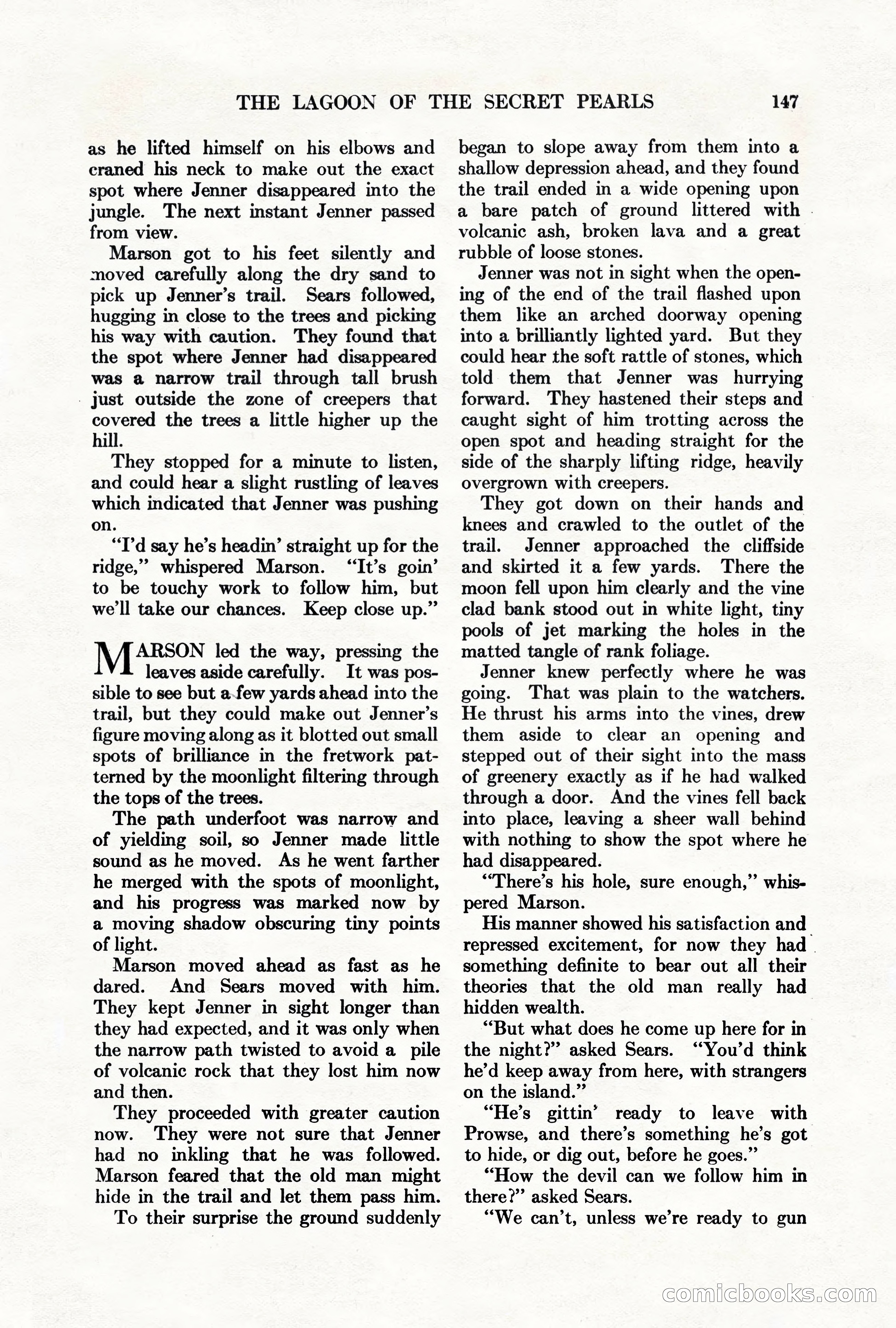 Adventure Magazine, March 1, 1928 — page 157 of 204