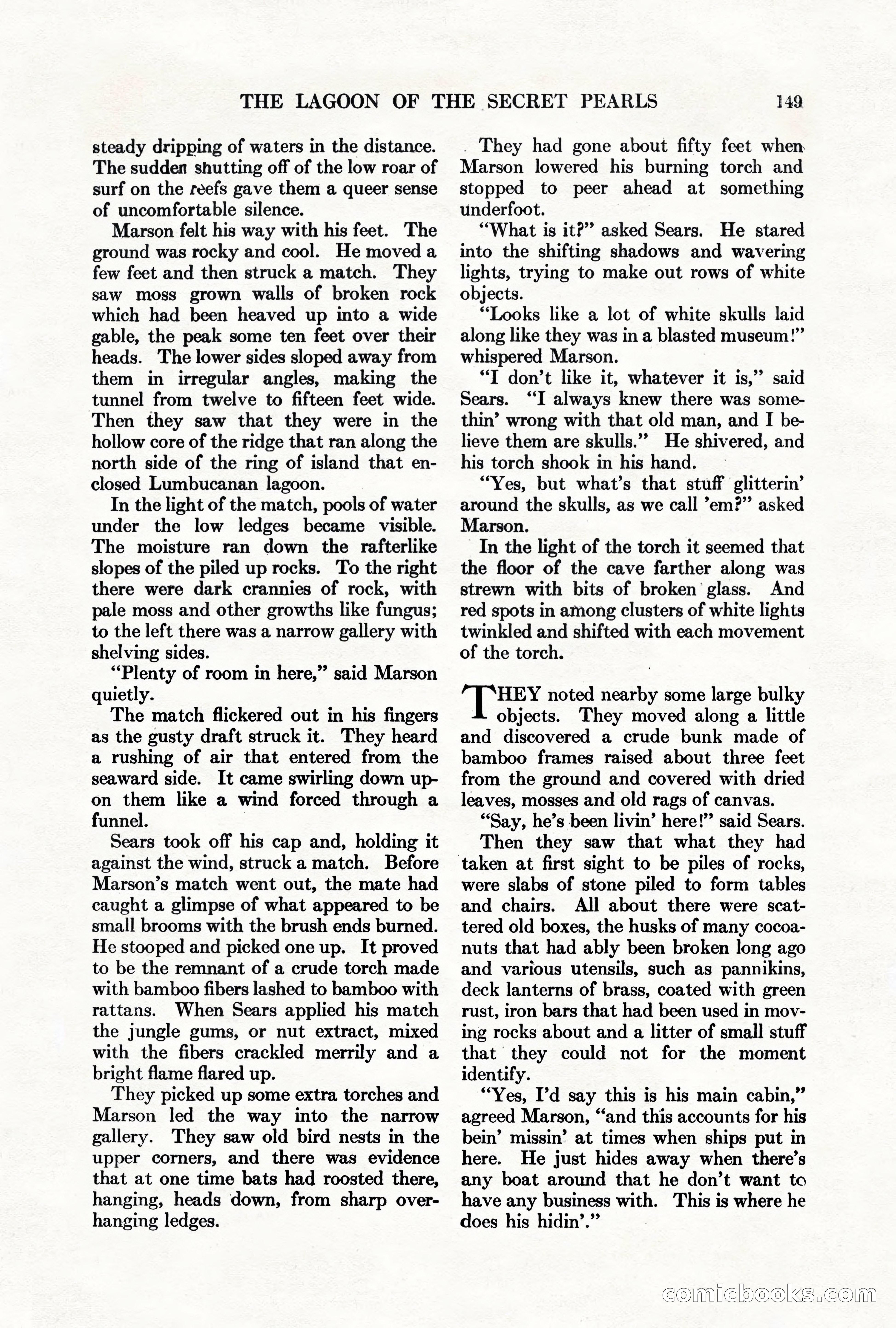 Adventure Magazine, March 1, 1928 — page 159 of 204