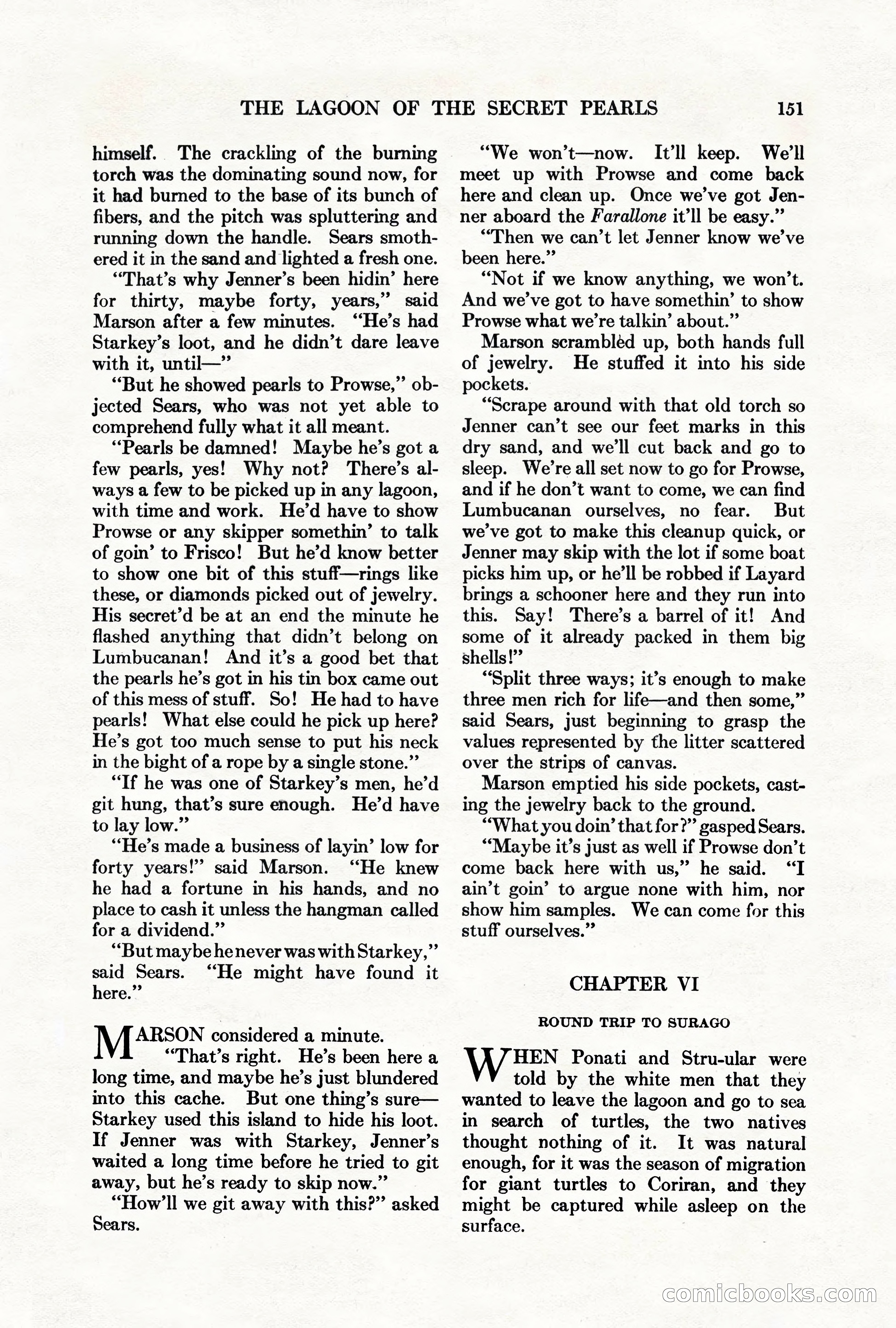 Adventure Magazine, March 1, 1928 — page 161 of 204