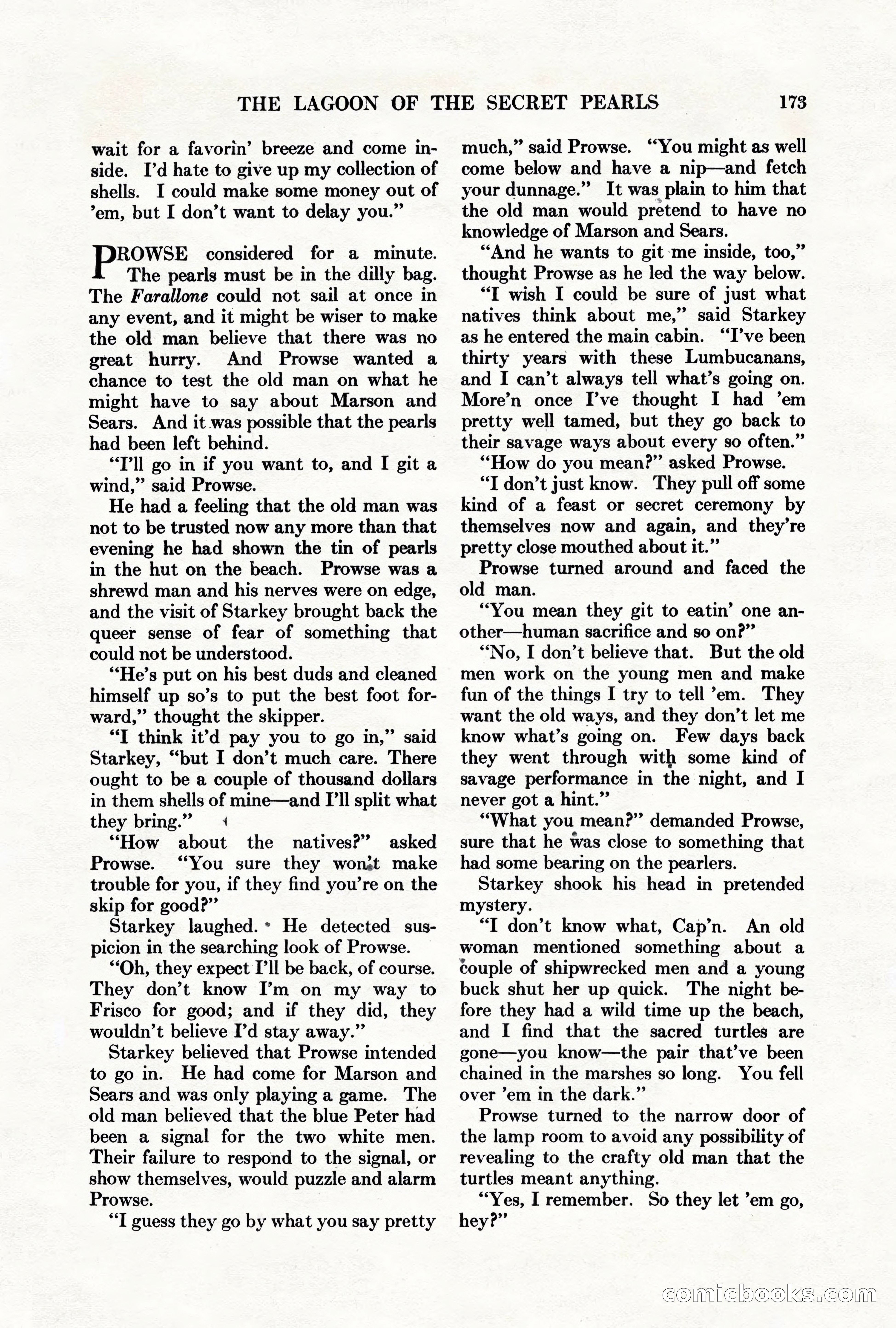 Adventure Magazine, March 1, 1928 — page 183 of 204