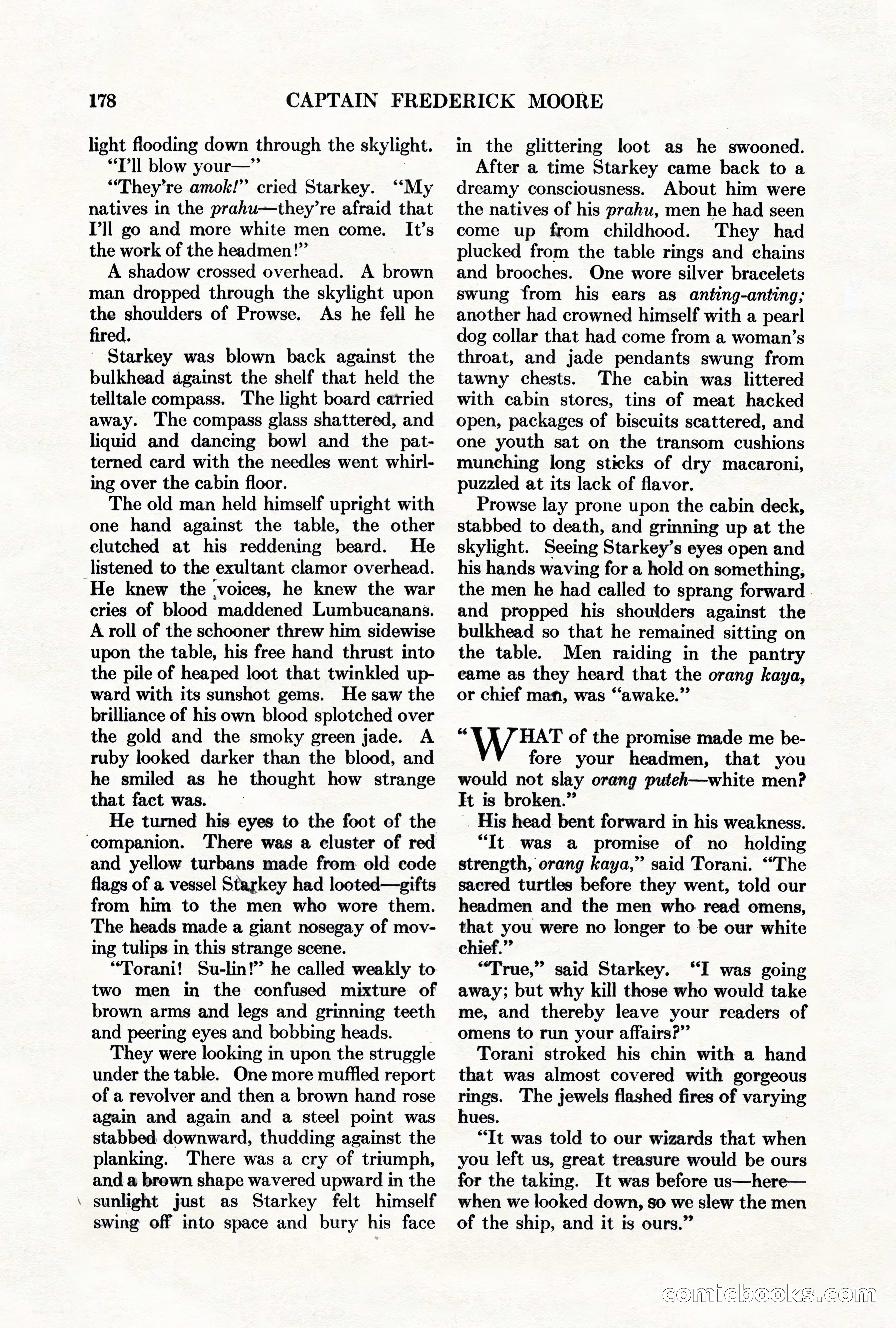 Adventure Magazine, March 1, 1928 — page 188 of 204
