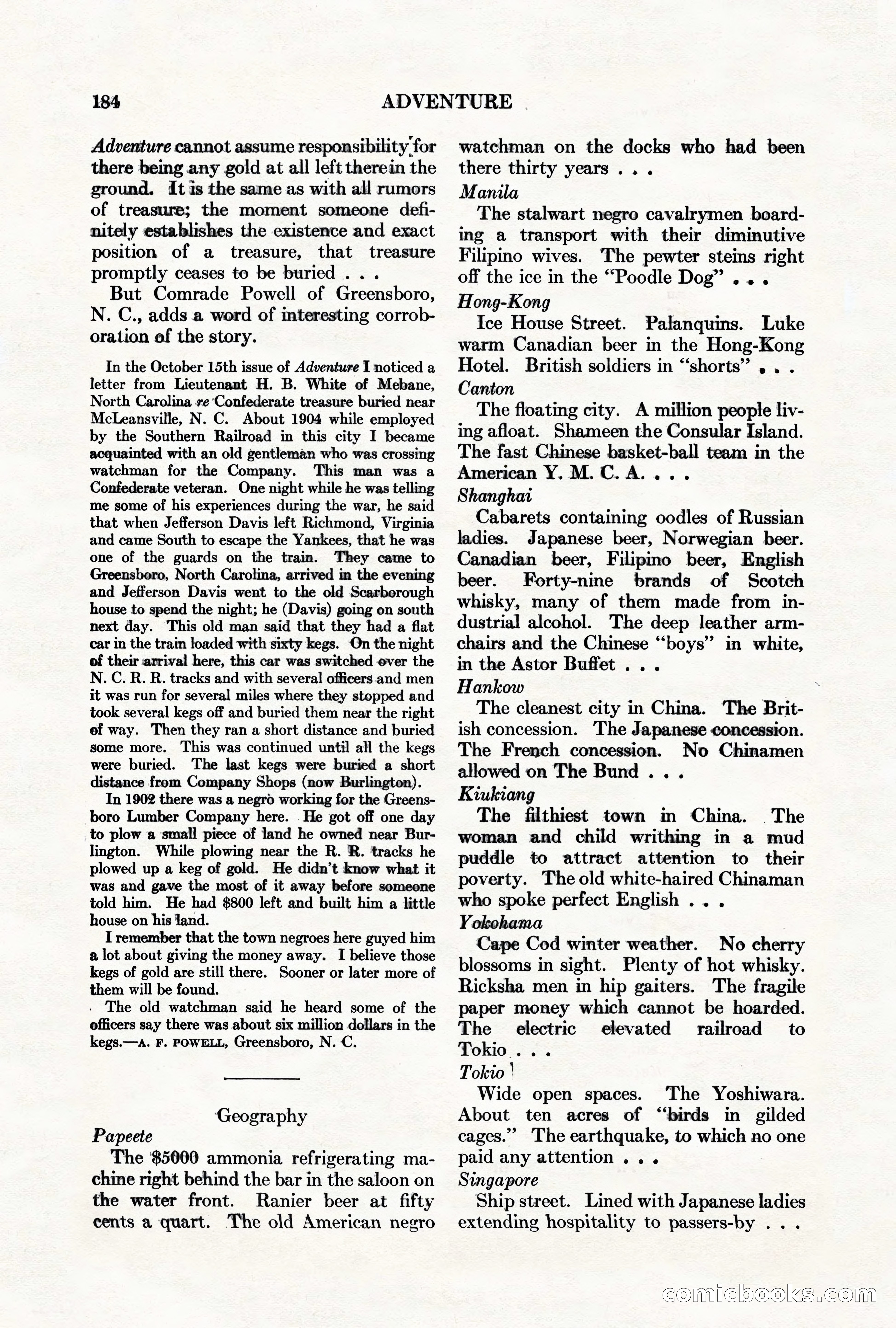 Adventure Magazine, March 1, 1928 — page 194 of 204