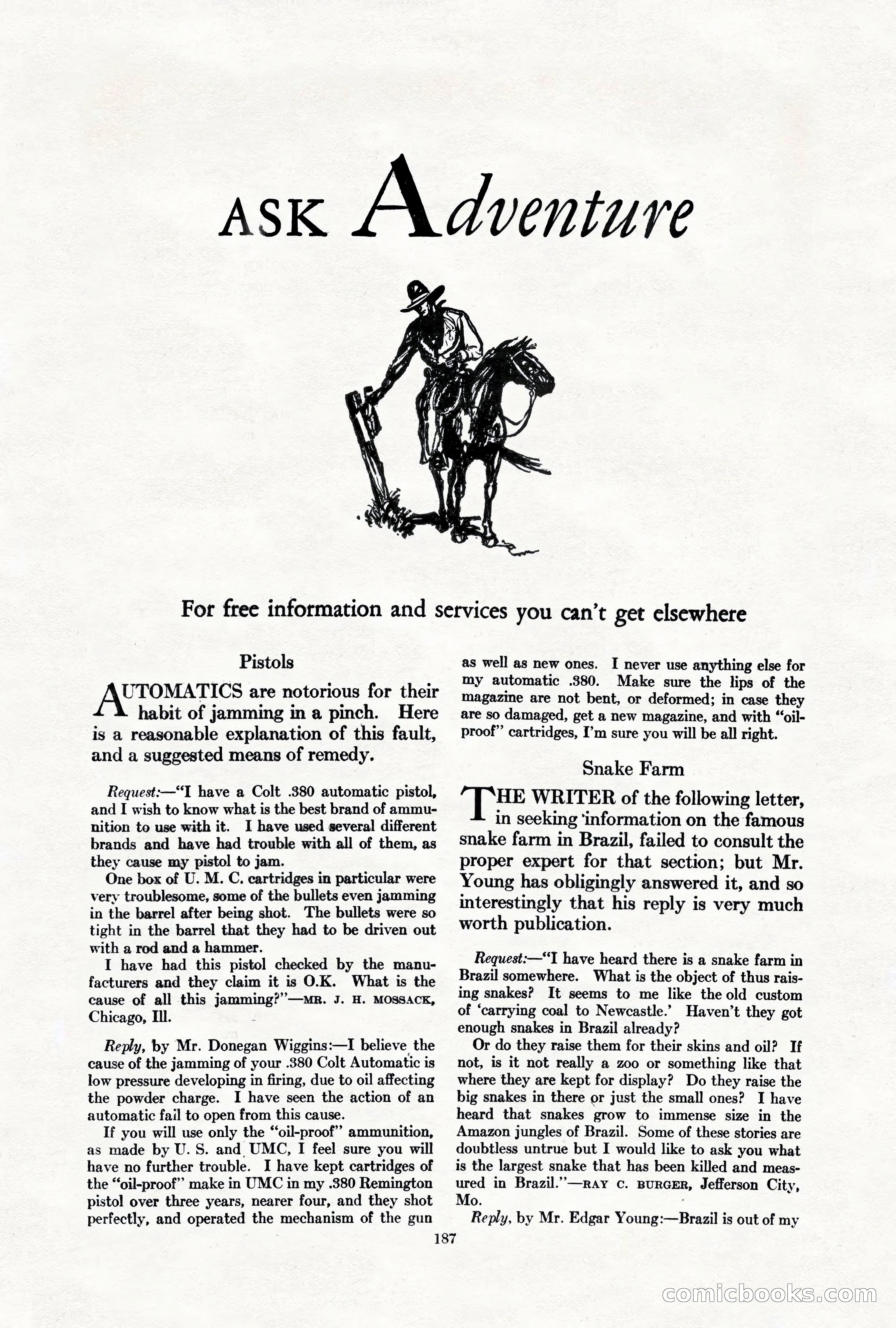 Adventure Magazine, March 1, 1928 — page 197 of 204
