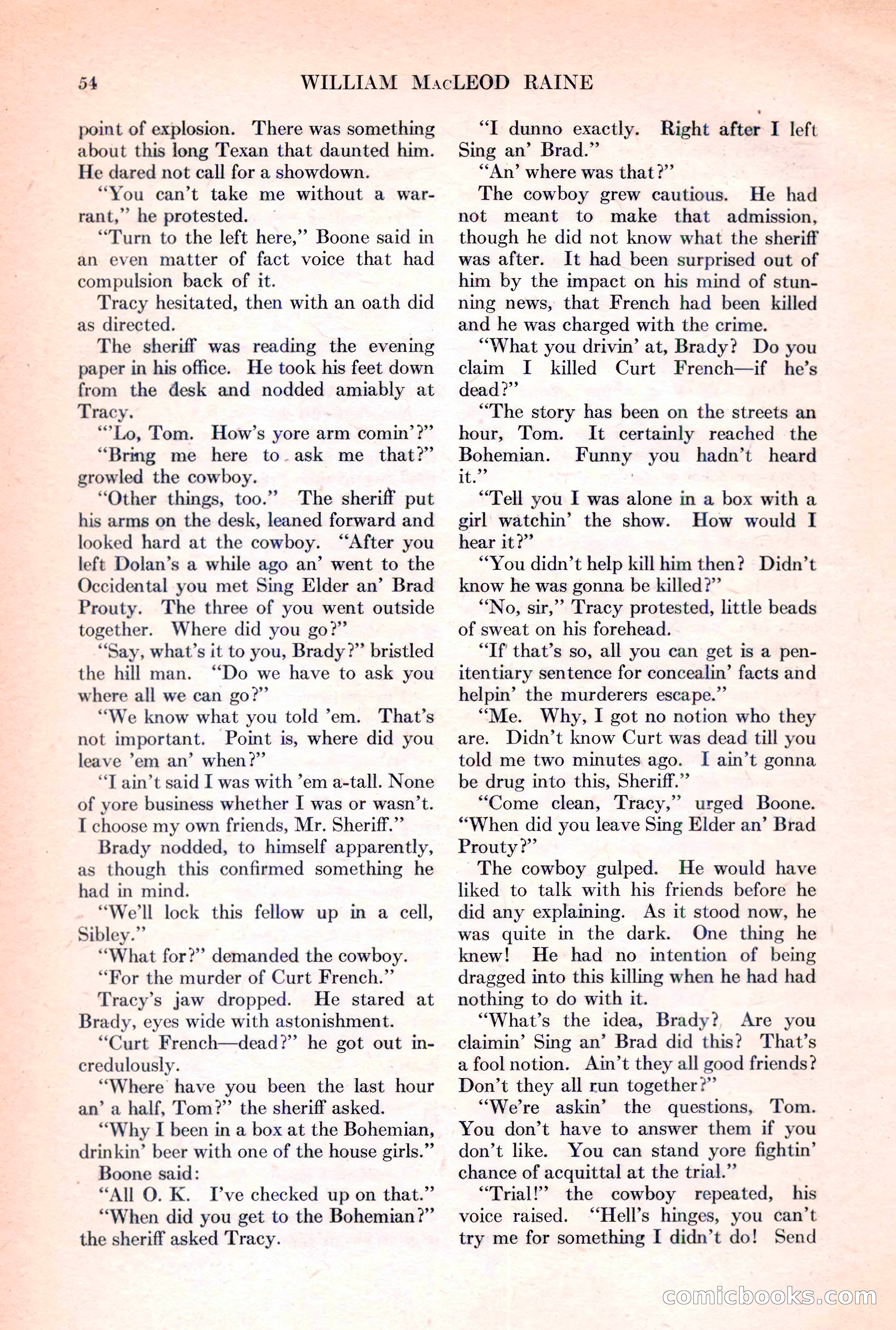 Adventure Magazine, March 15, 1928 — page 56 of 196
