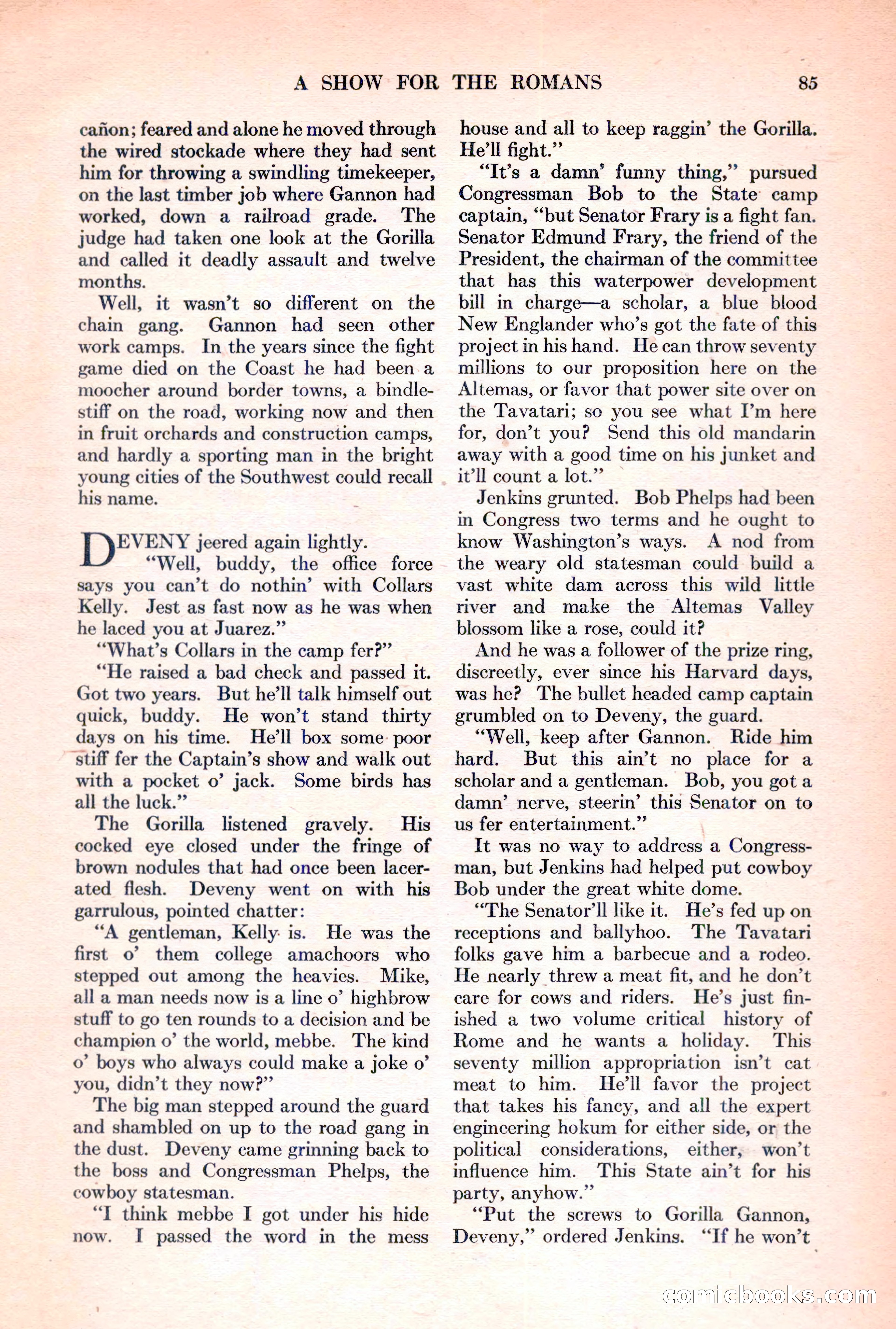 Adventure Magazine, March 15, 1928 — page 87 of 196