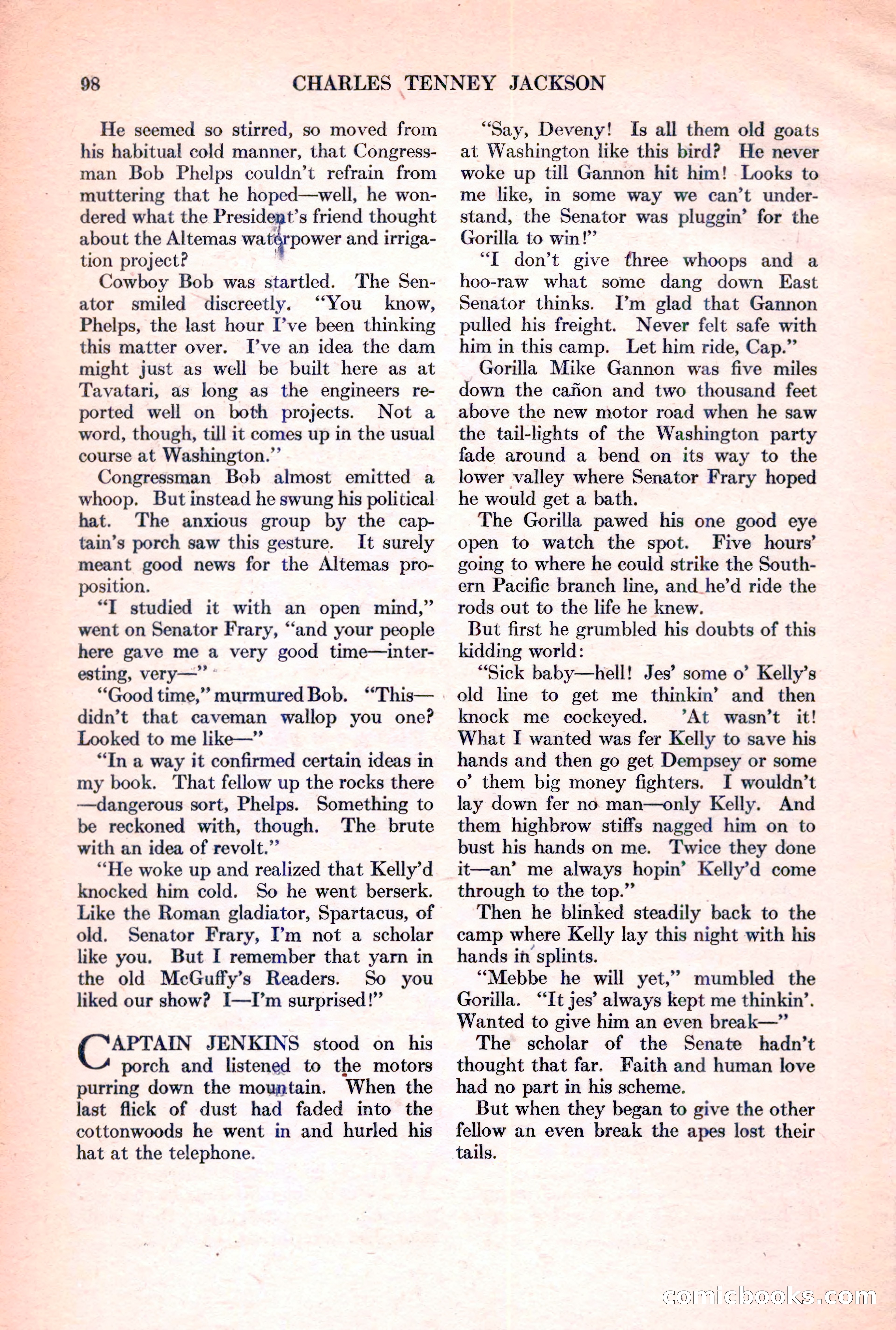 Adventure Magazine, March 15, 1928 — page 100 of 196