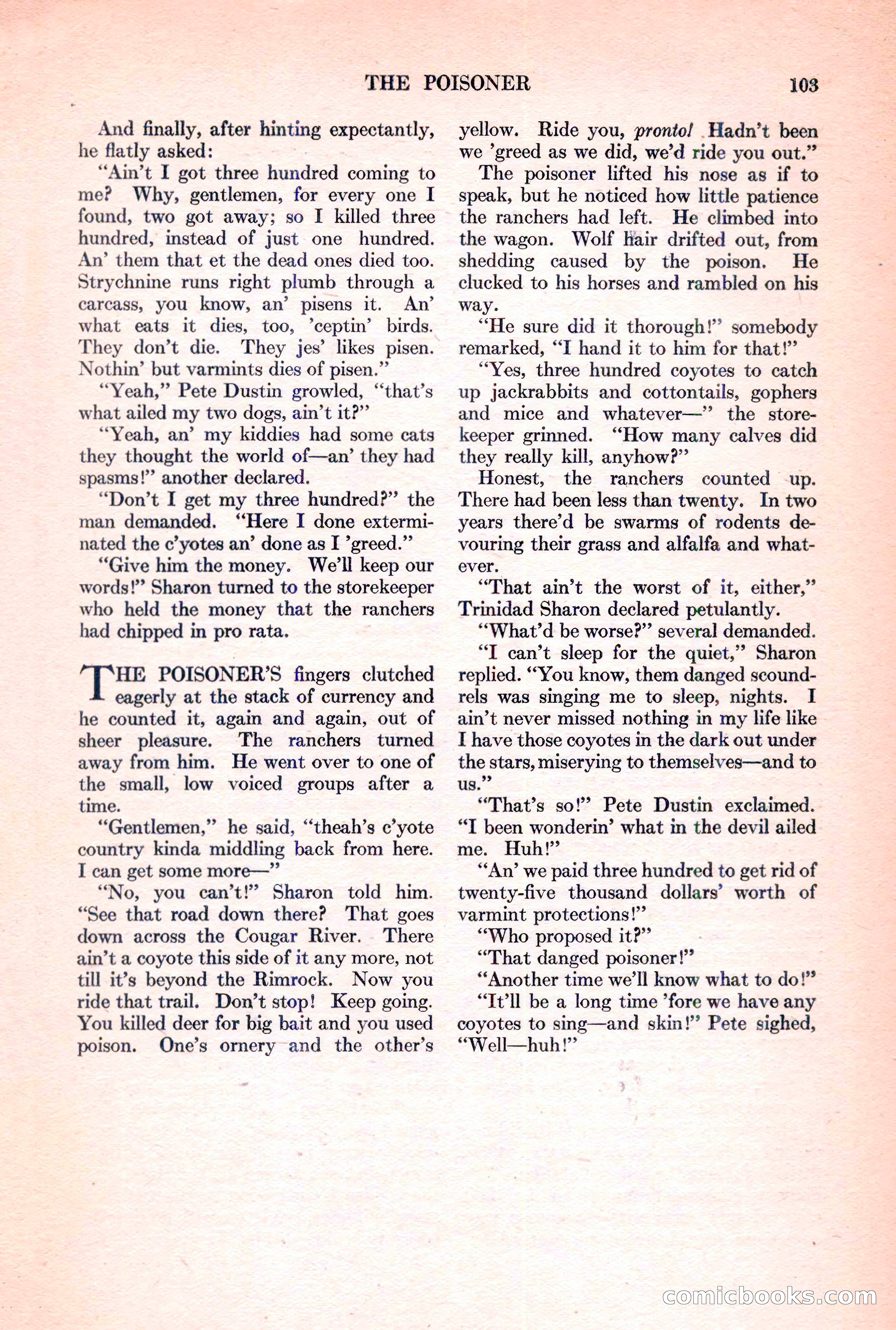 Adventure Magazine, March 15, 1928 — page 105 of 196