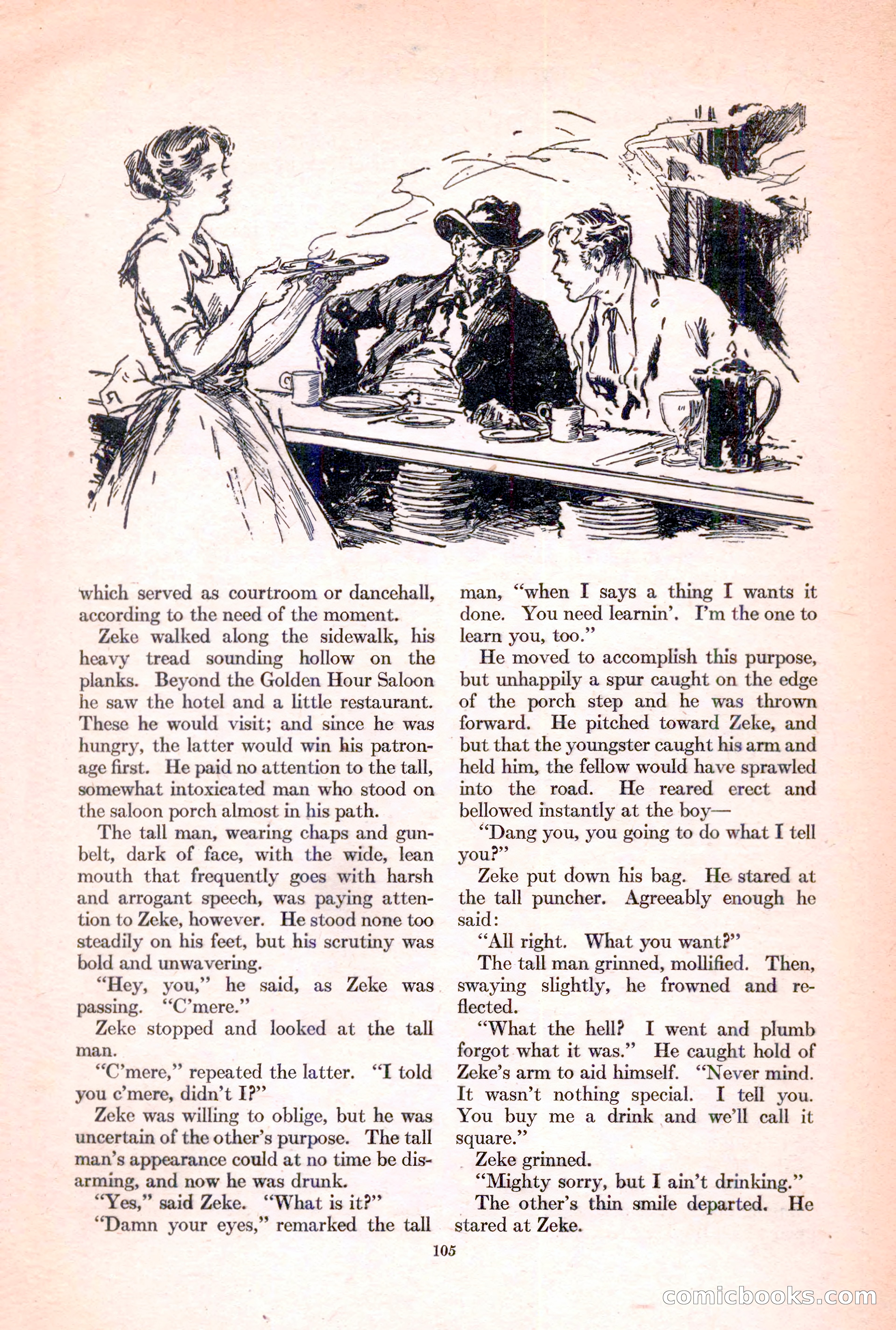 Adventure Magazine, March 15, 1928 — page 107 of 196