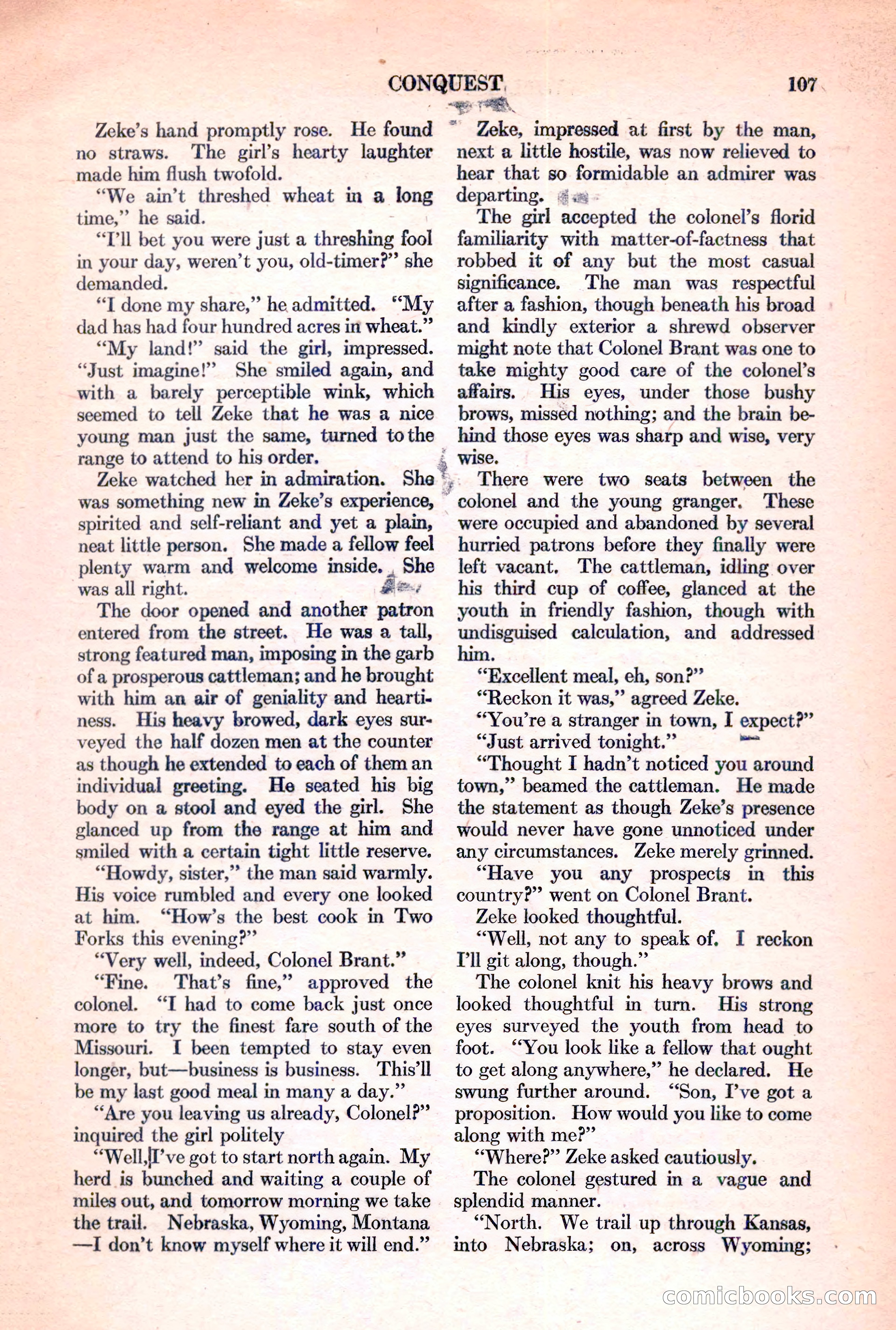 Adventure Magazine, March 15, 1928 — page 109 of 196