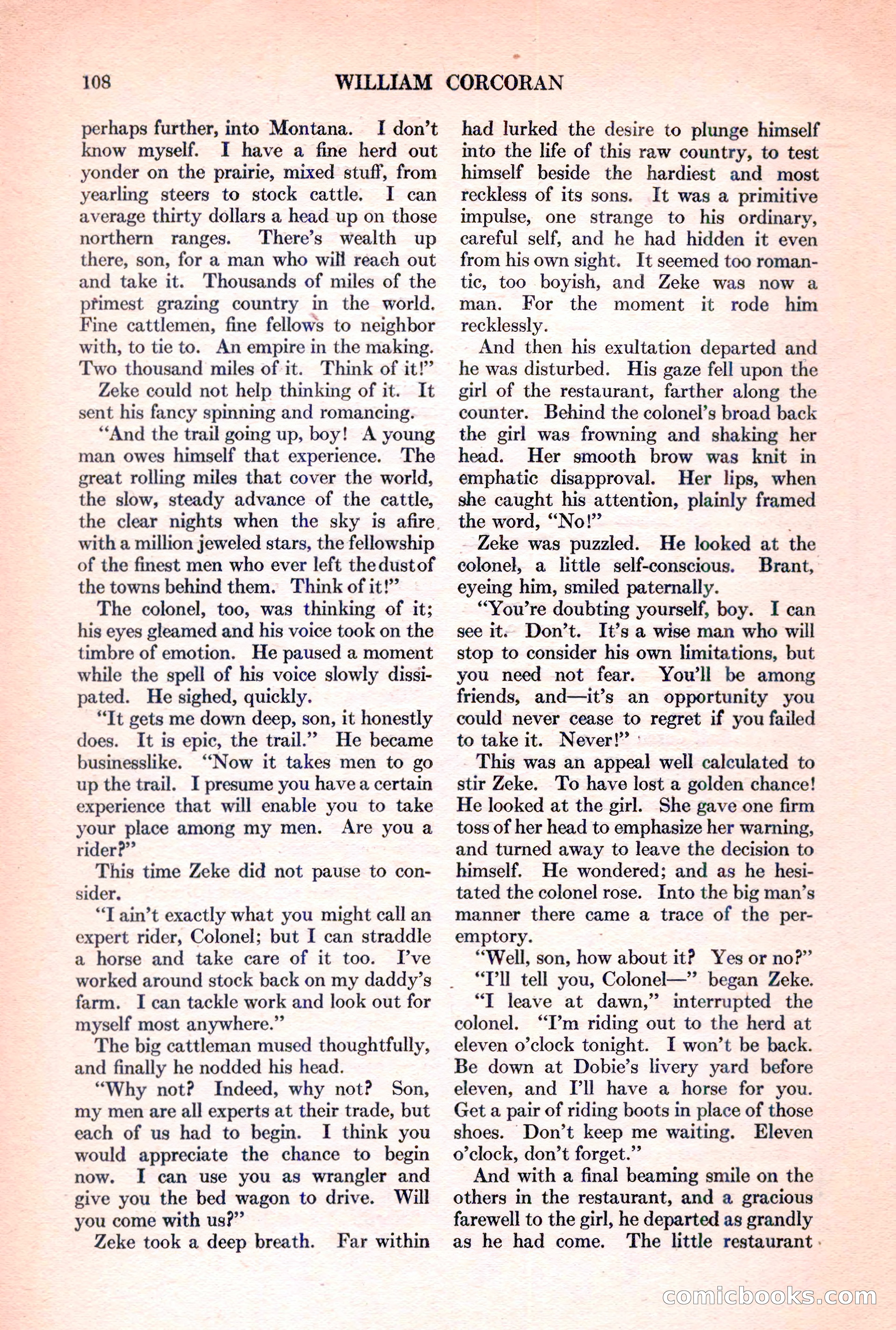 Adventure Magazine, March 15, 1928 — page 110 of 196
