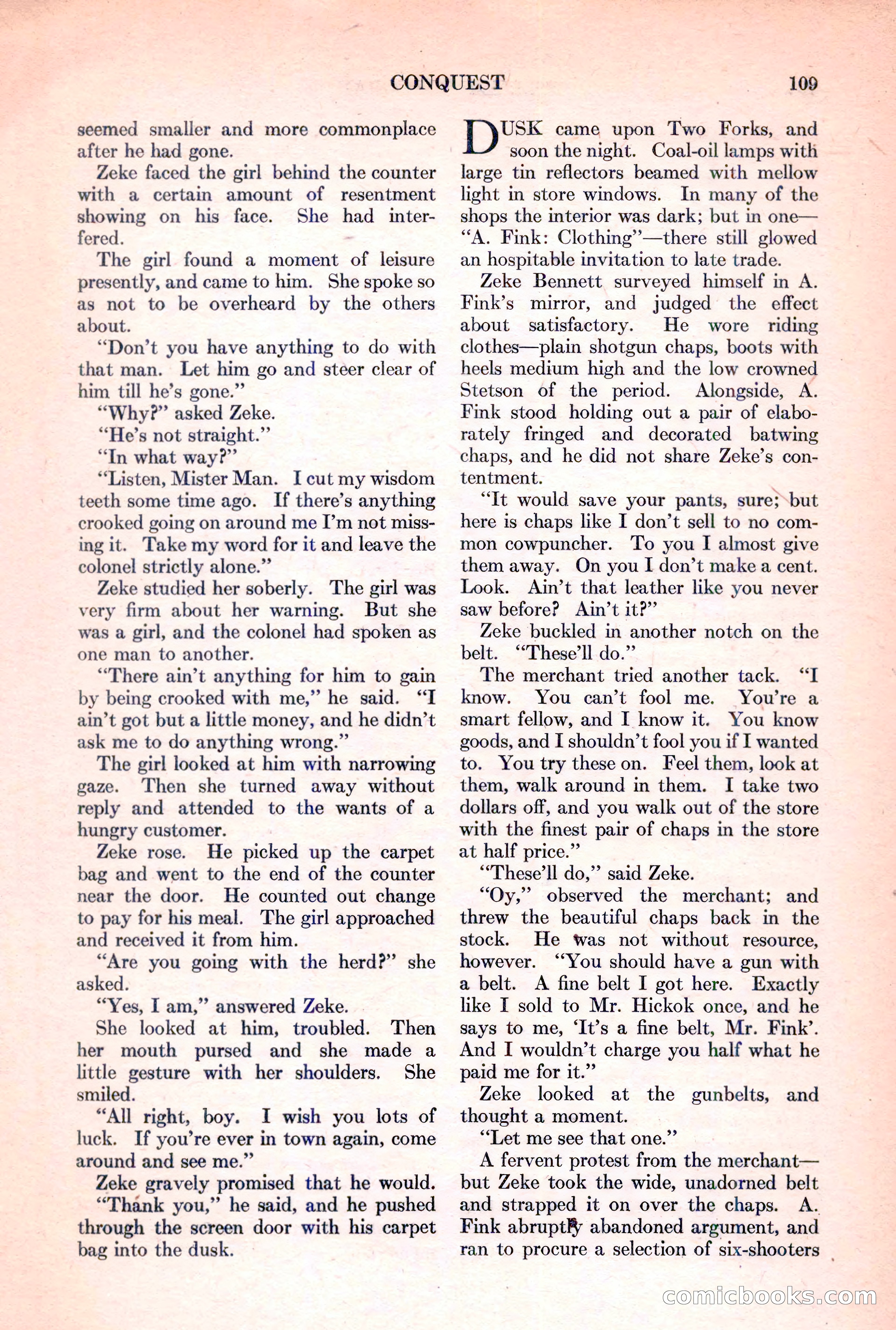 Adventure Magazine, March 15, 1928 — page 111 of 196