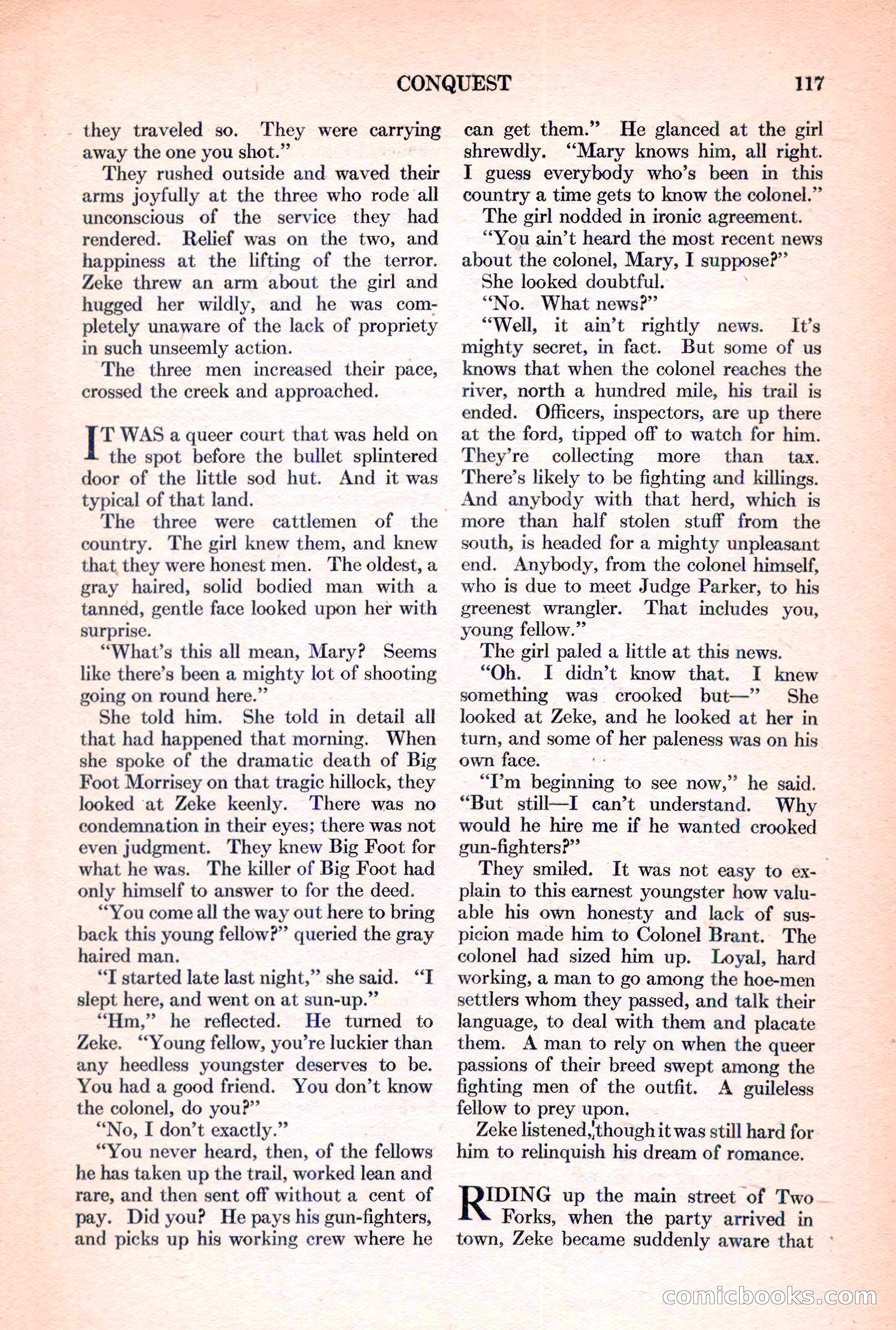 Adventure Magazine, March 15, 1928 — page 119 of 196
