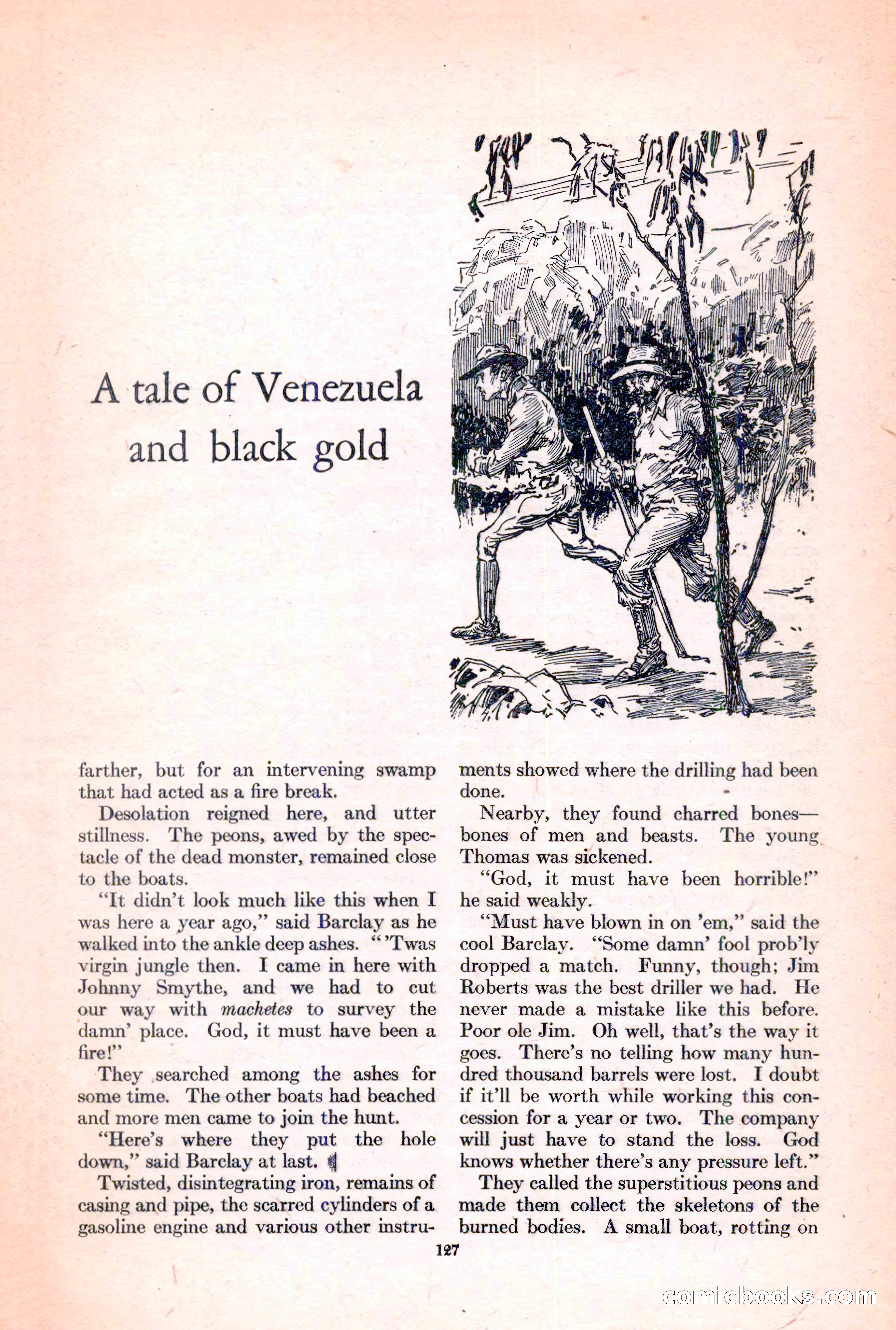 Adventure Magazine, March 15, 1928 — page 129 of 196
