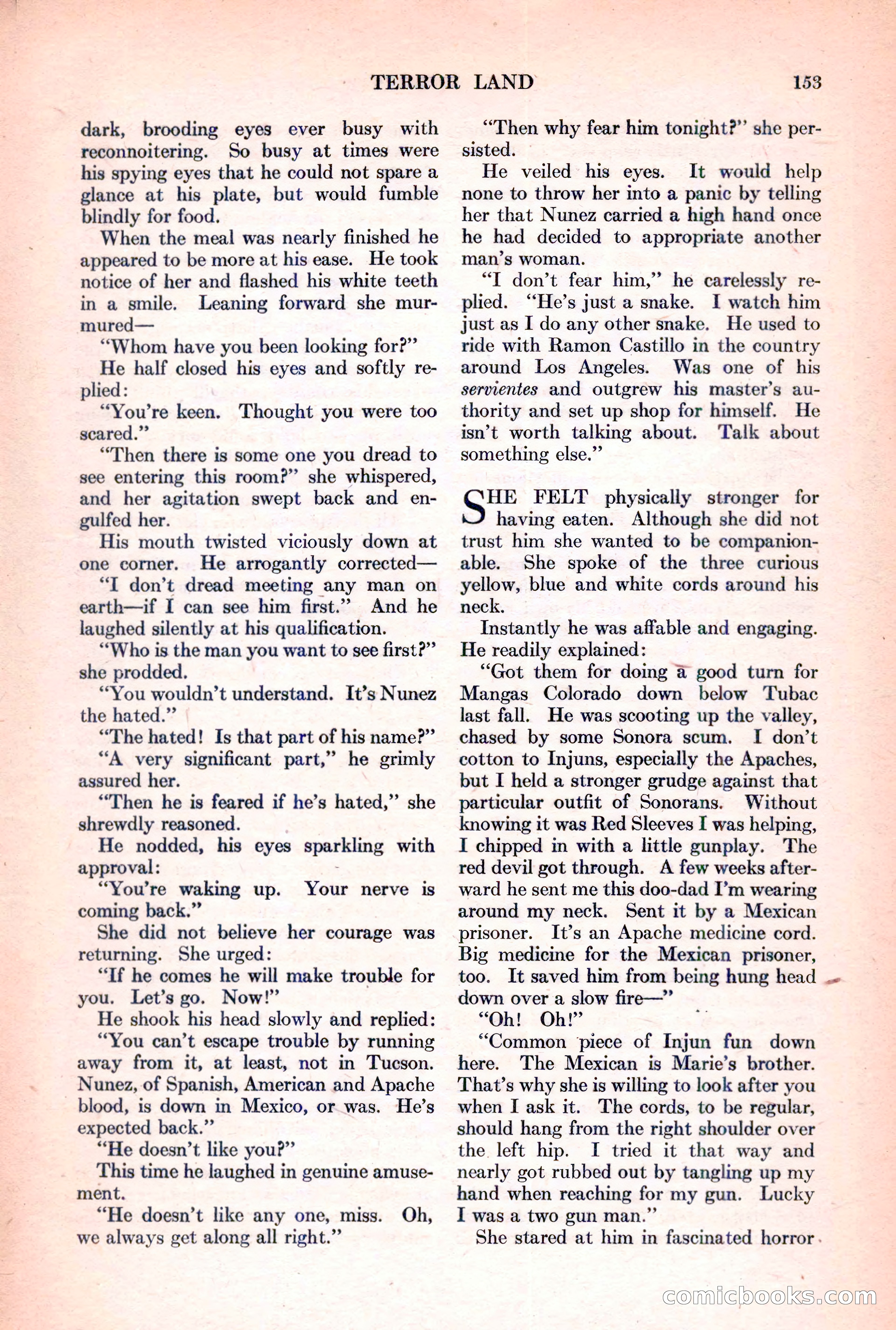 Adventure Magazine, March 15, 1928 — page 155 of 196