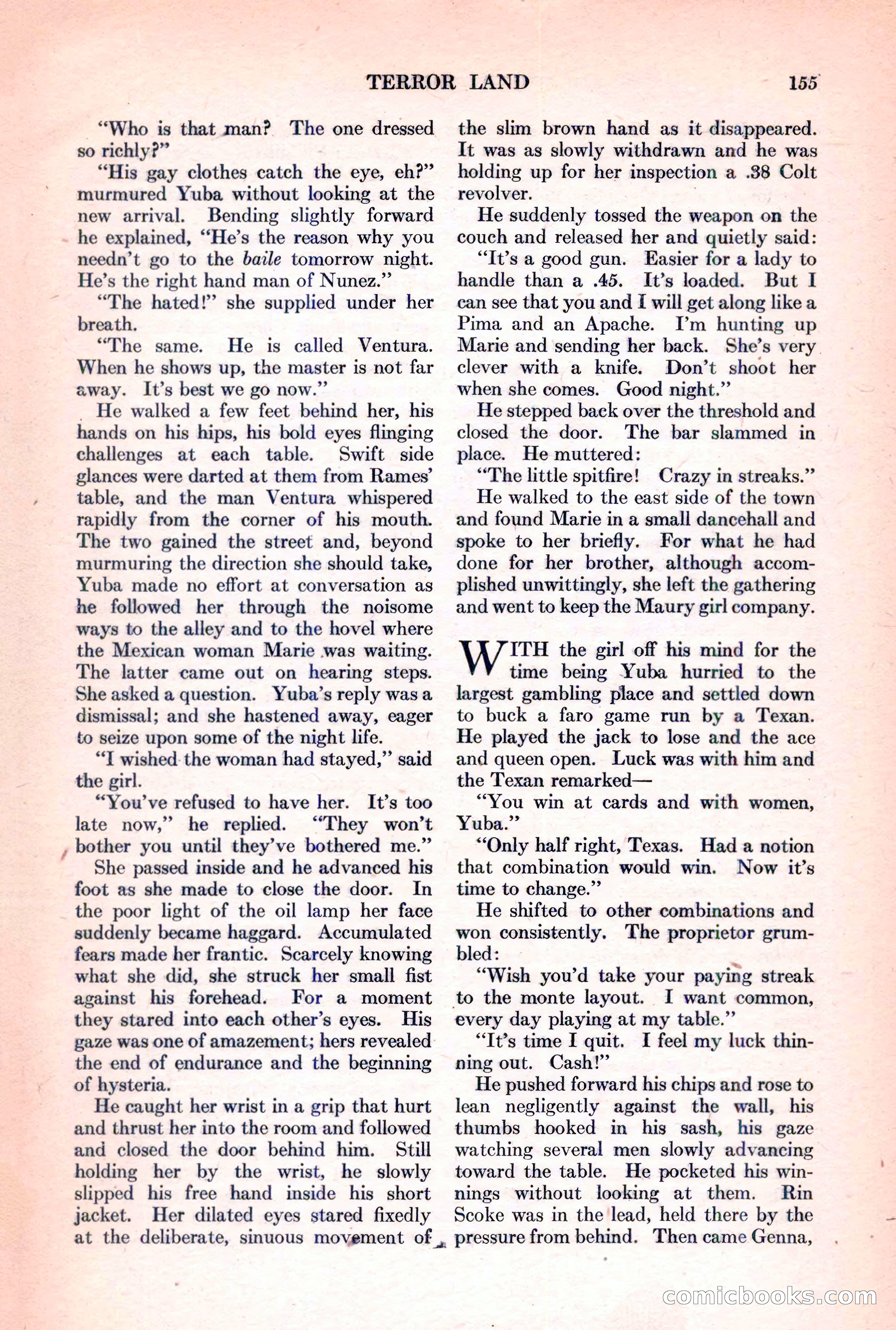 Adventure Magazine, March 15, 1928 — page 157 of 196