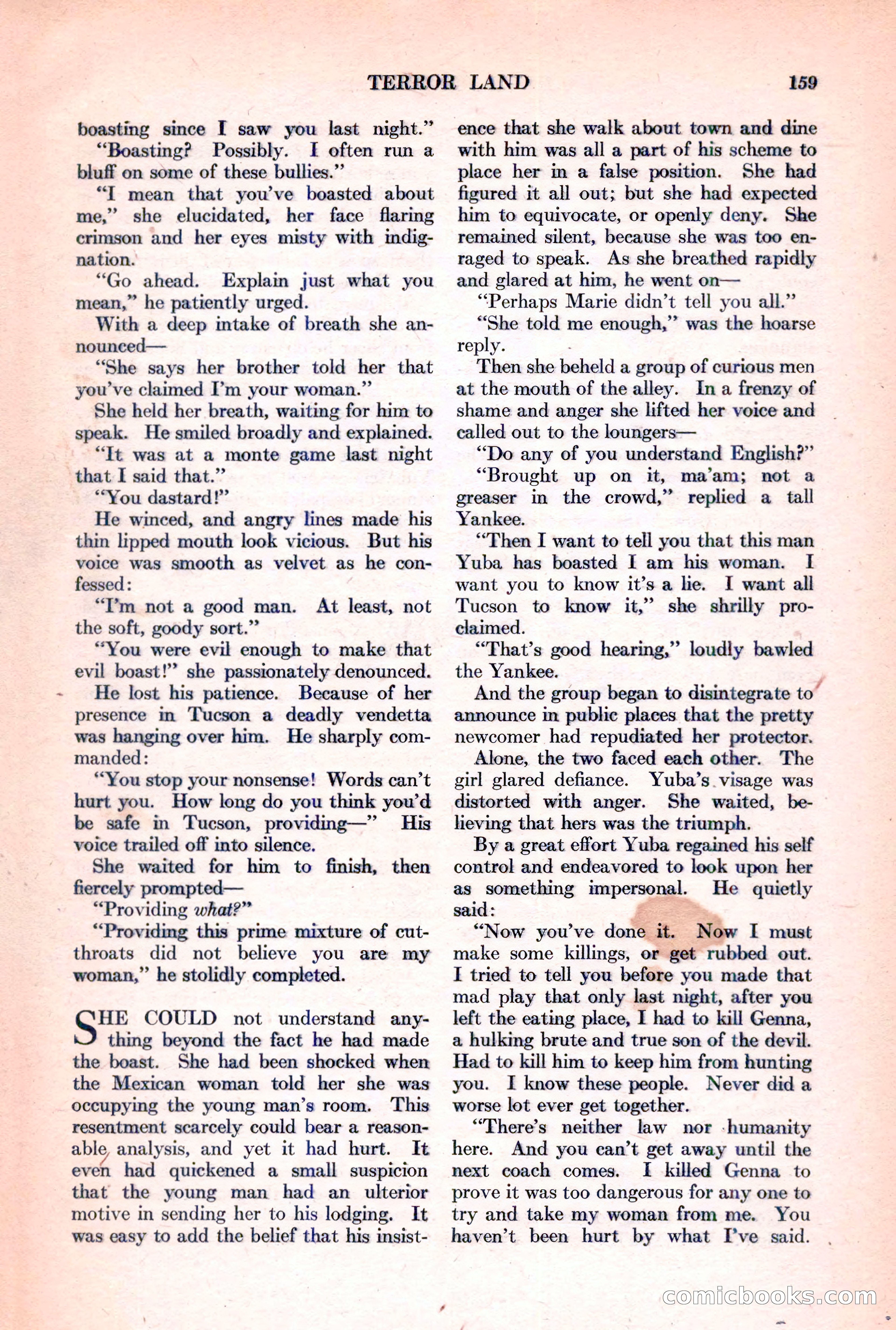Adventure Magazine, March 15, 1928 — page 161 of 196