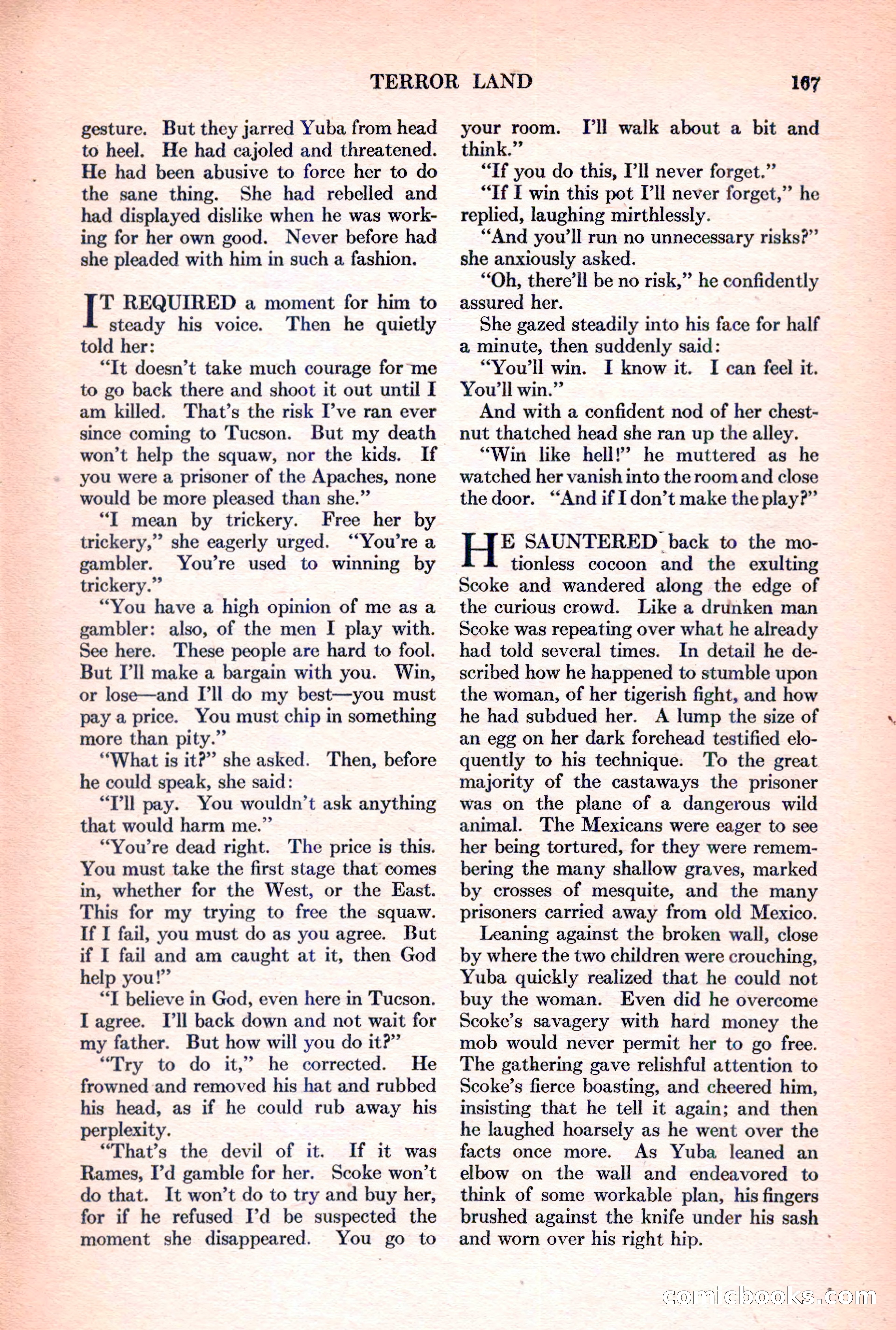 Adventure Magazine, March 15, 1928 — page 169 of 196