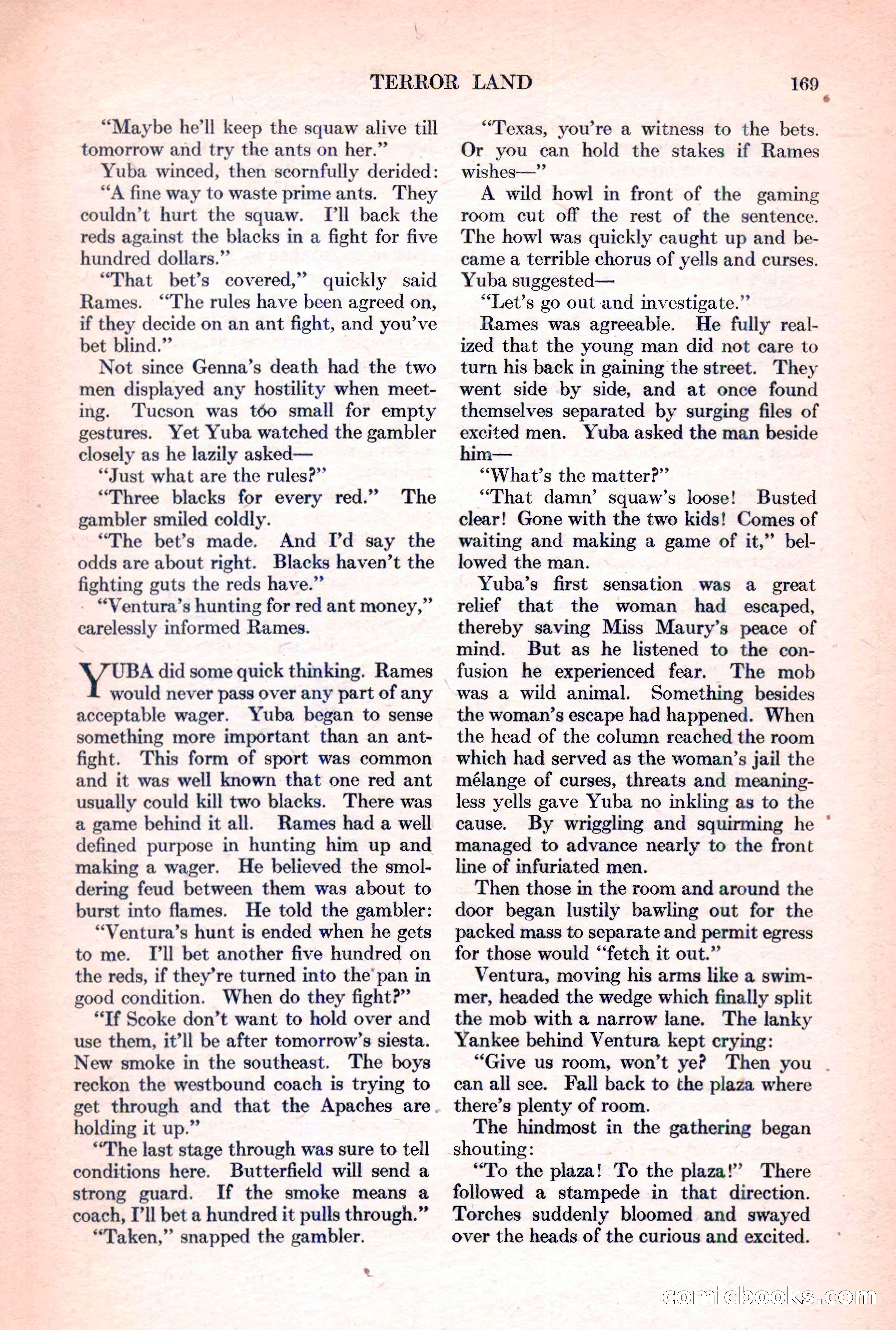 Adventure Magazine, March 15, 1928 — page 171 of 196
