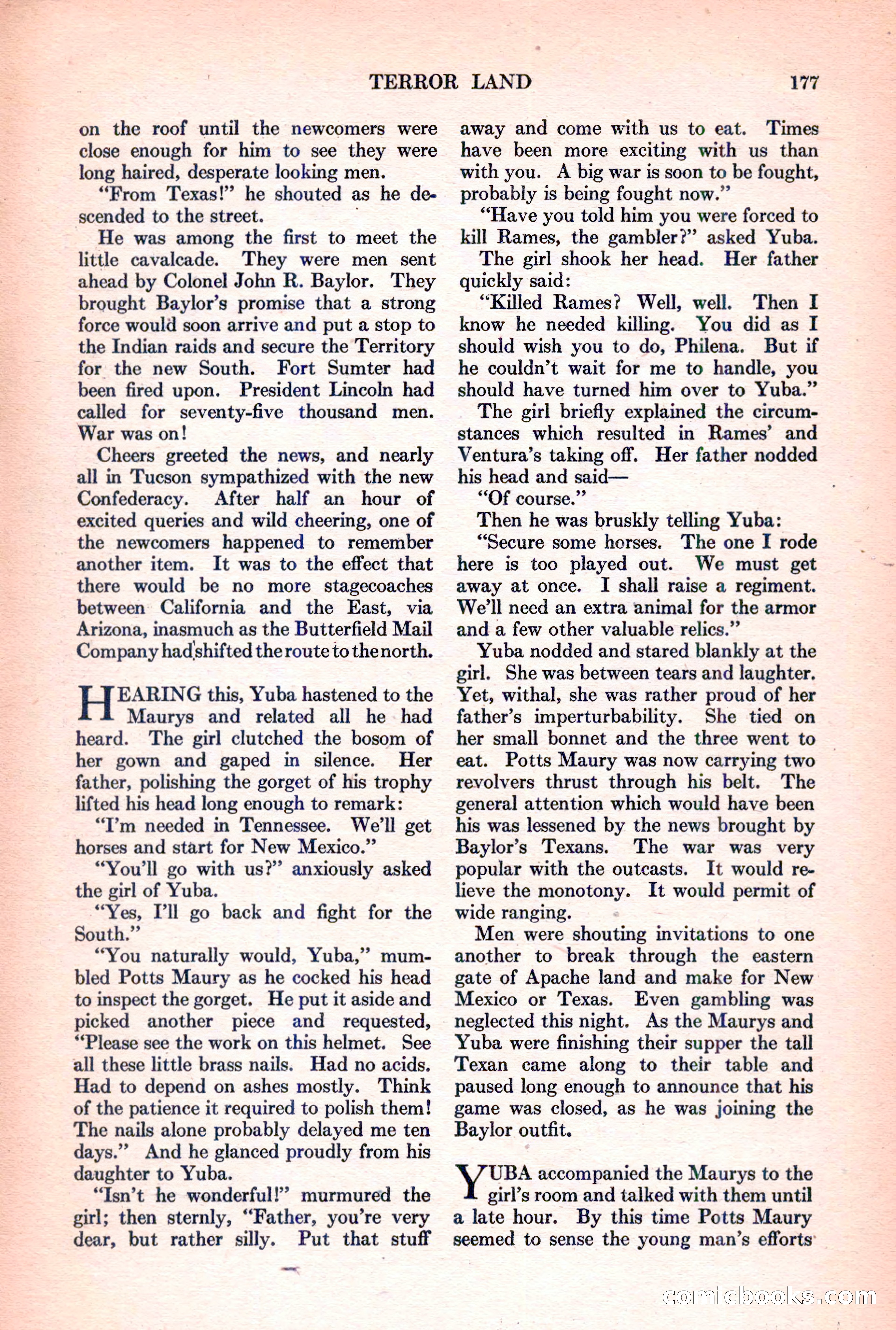 Adventure Magazine, March 15, 1928 — page 179 of 196