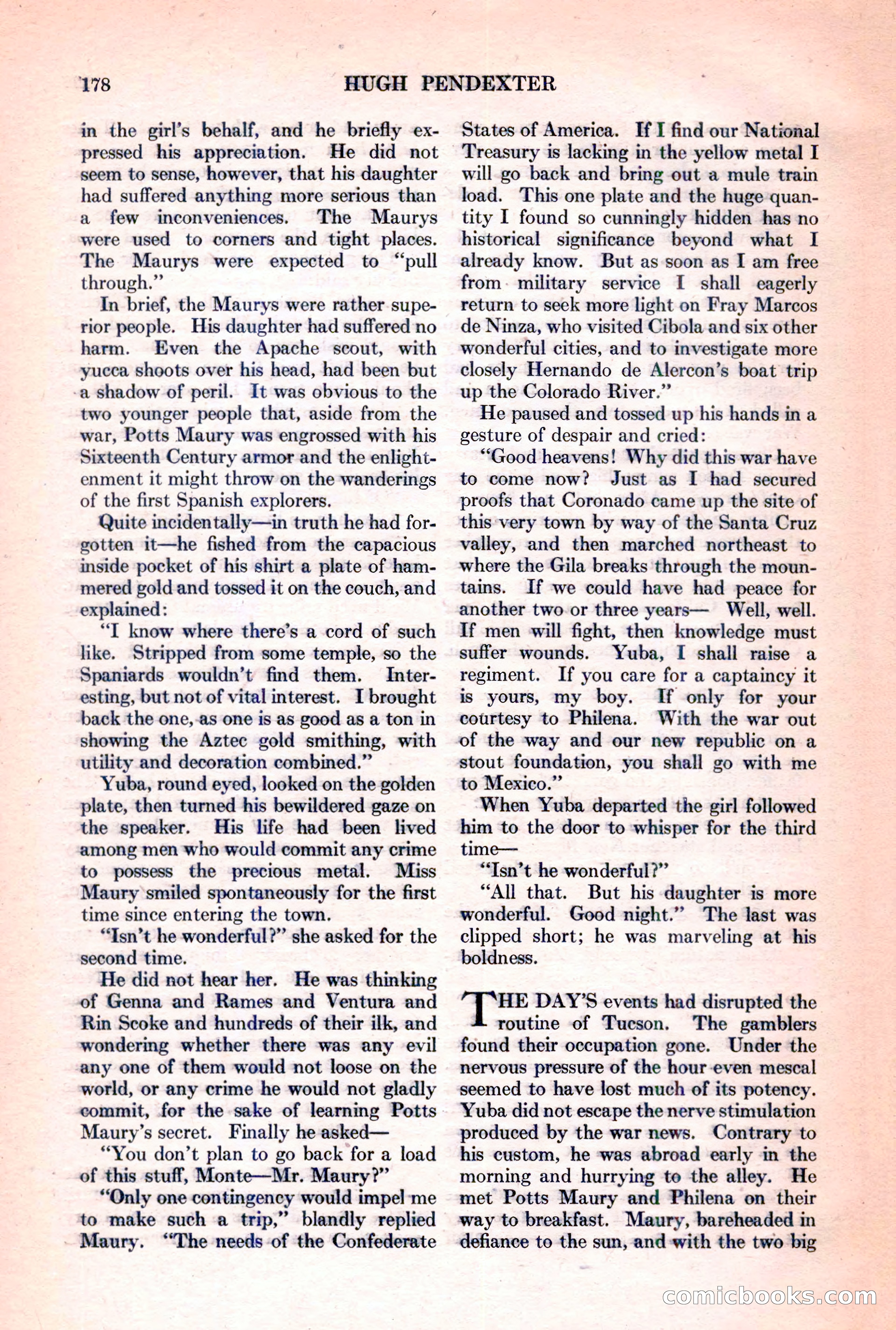 Adventure Magazine, March 15, 1928 — page 180 of 196