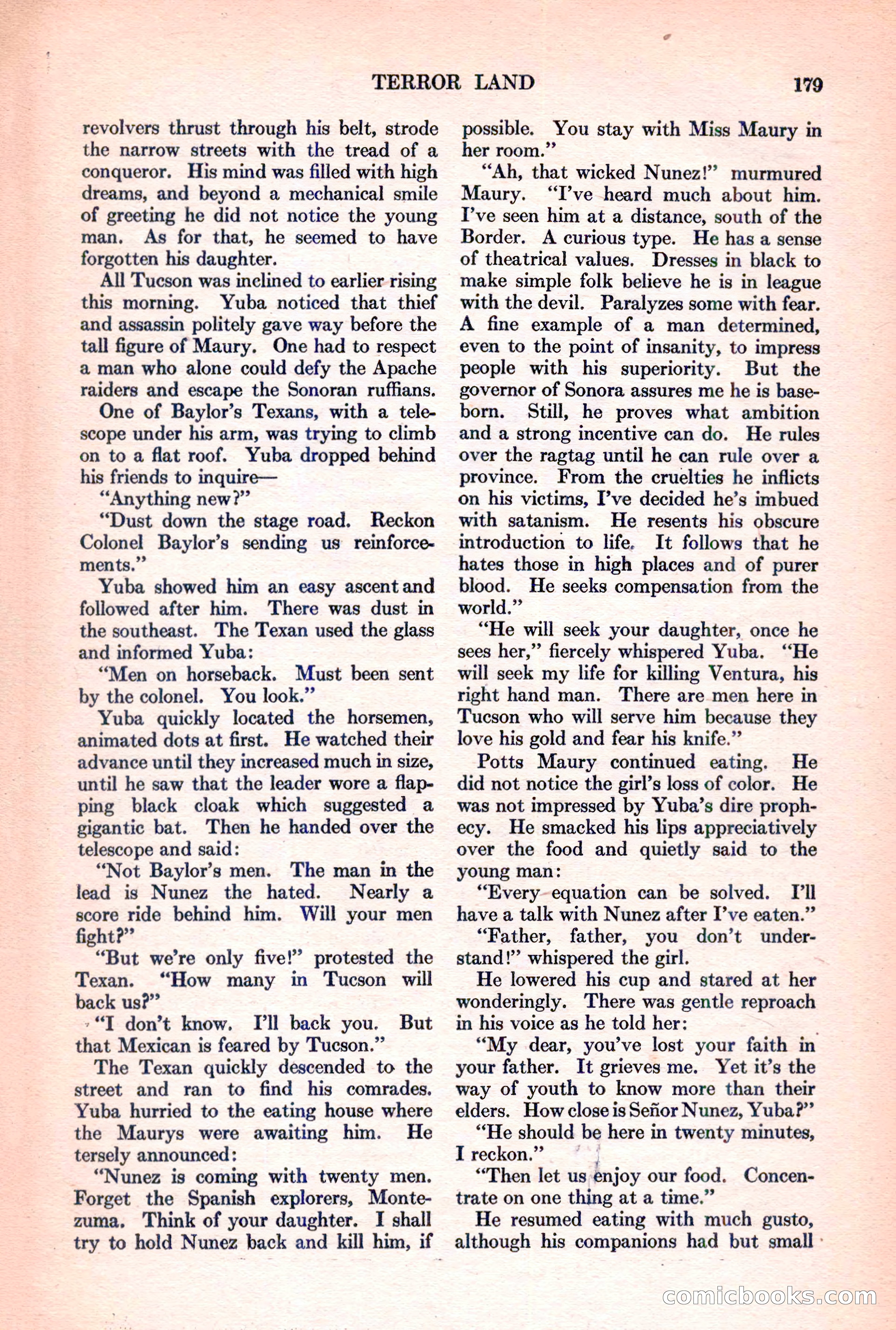 Adventure Magazine, March 15, 1928 — page 181 of 196