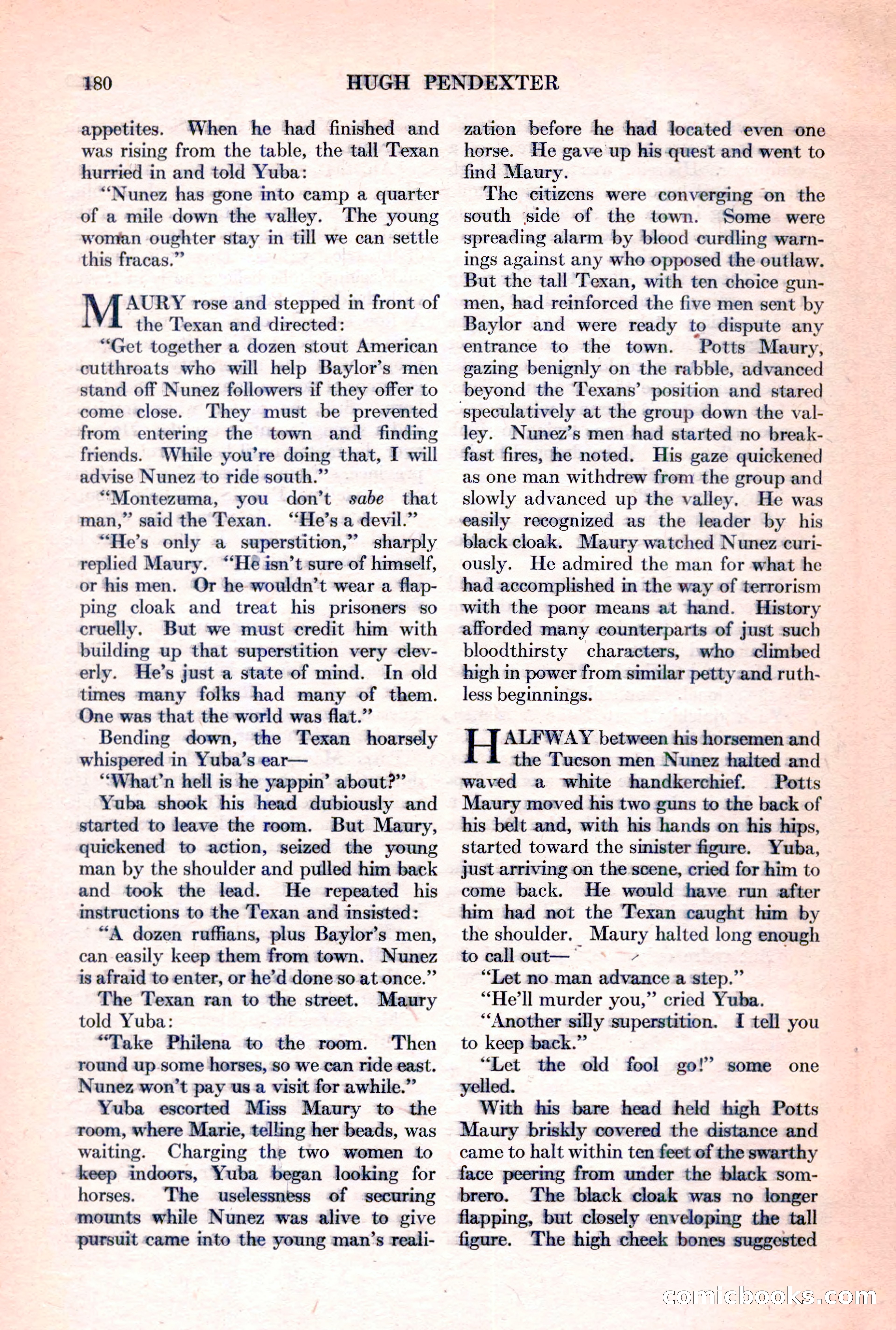 Adventure Magazine, March 15, 1928 — page 182 of 196