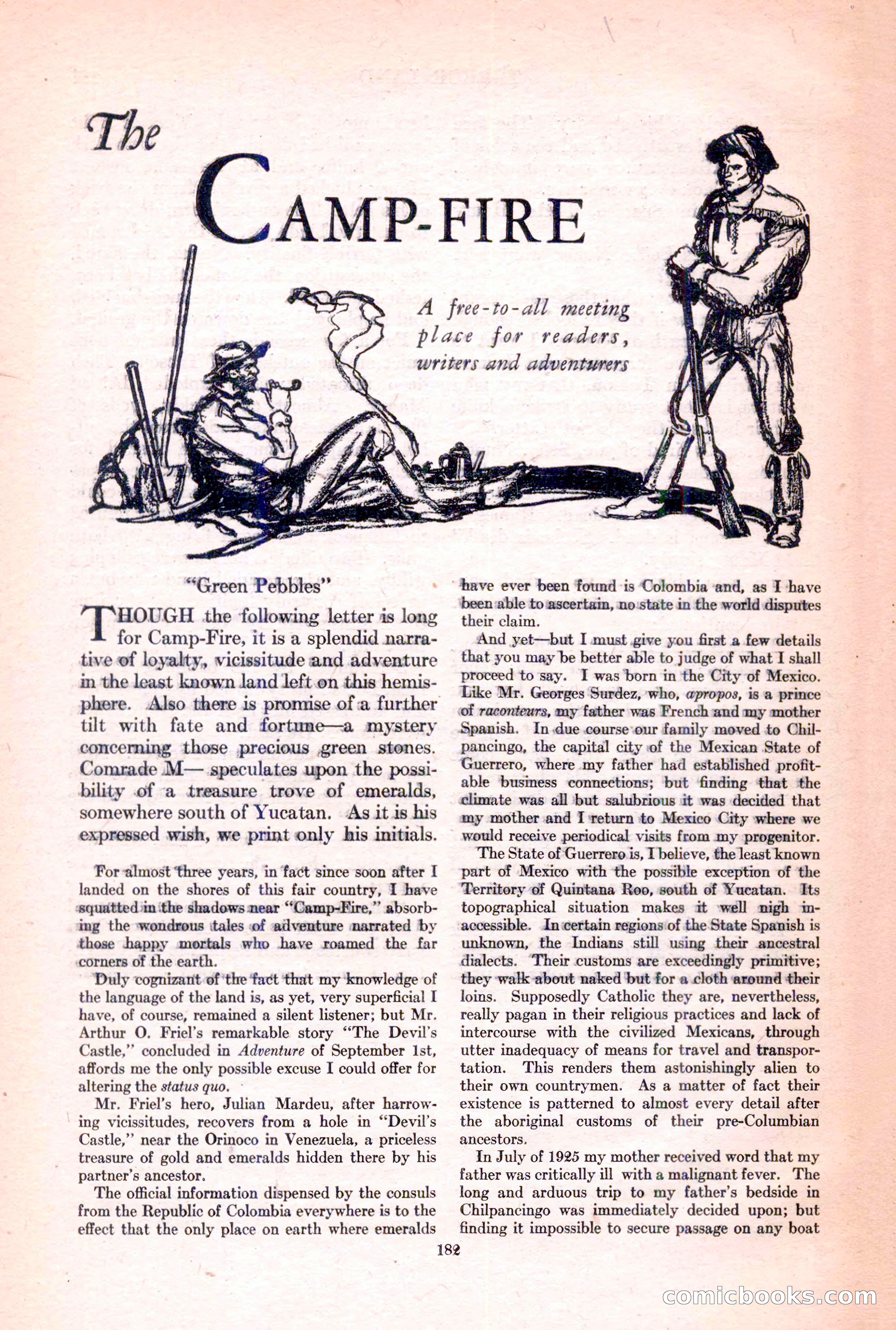 Adventure Magazine, March 15, 1928 — page 184 of 196