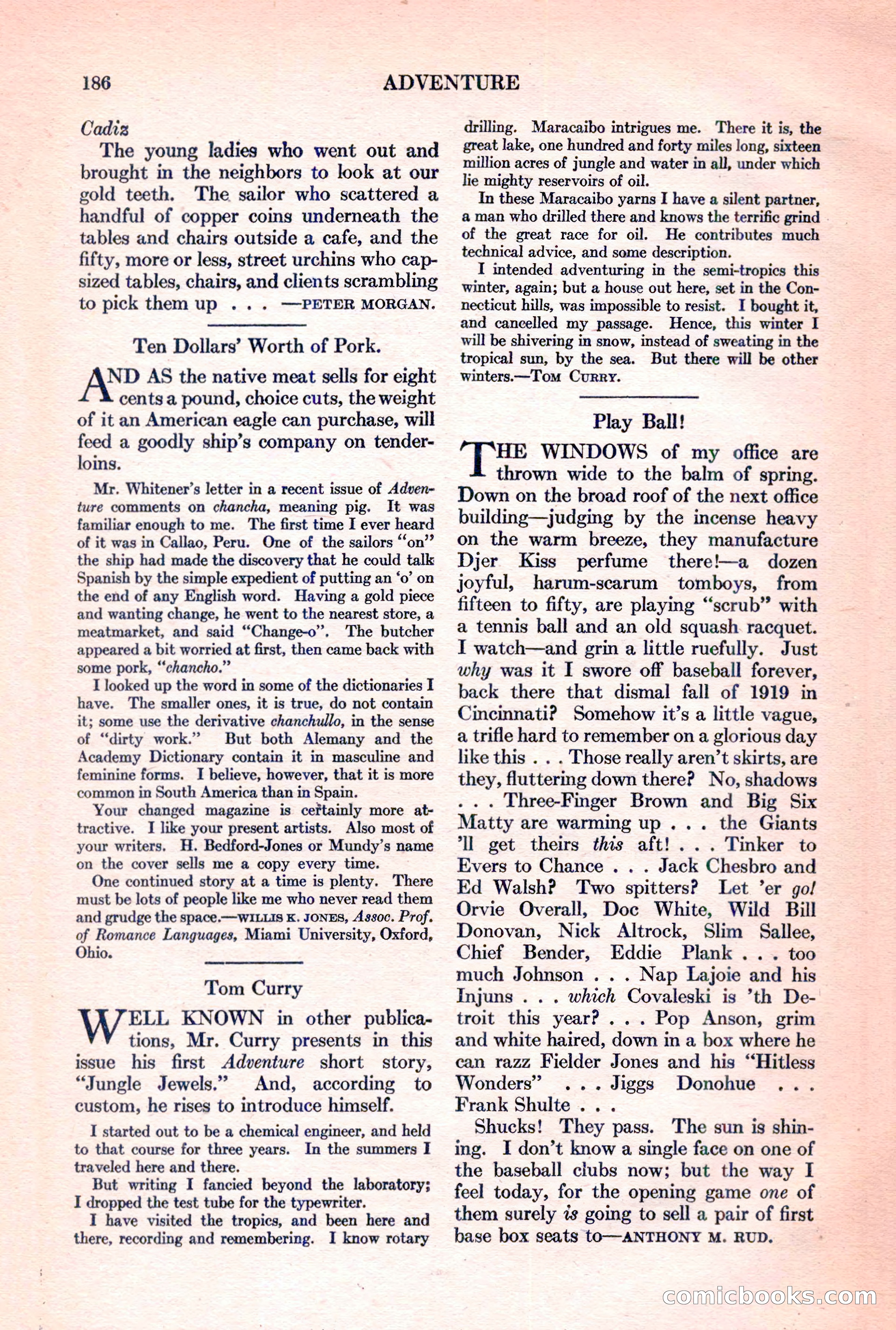 Adventure Magazine, March 15, 1928 — page 188 of 196